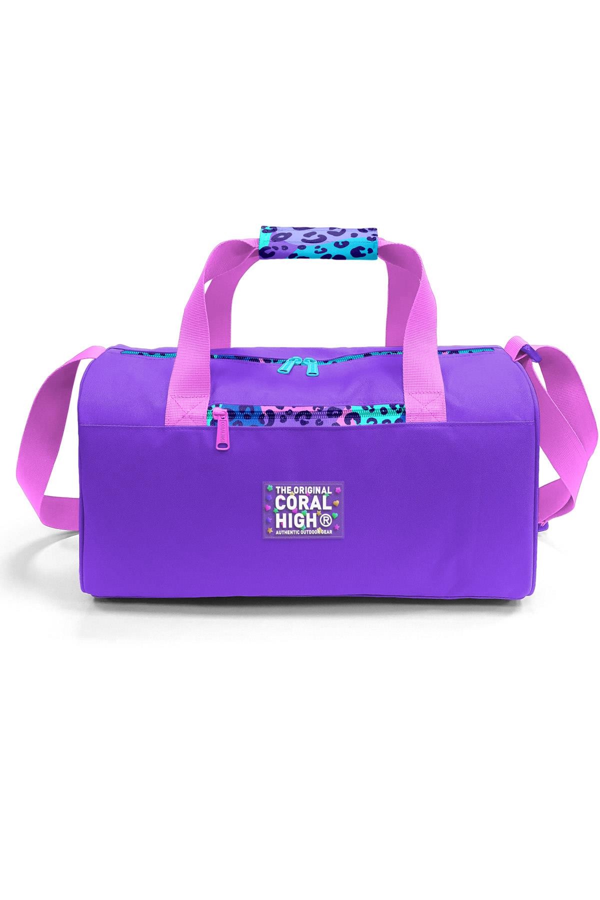 Coral High Mor Leopar Desenli Spor Çantası 27532