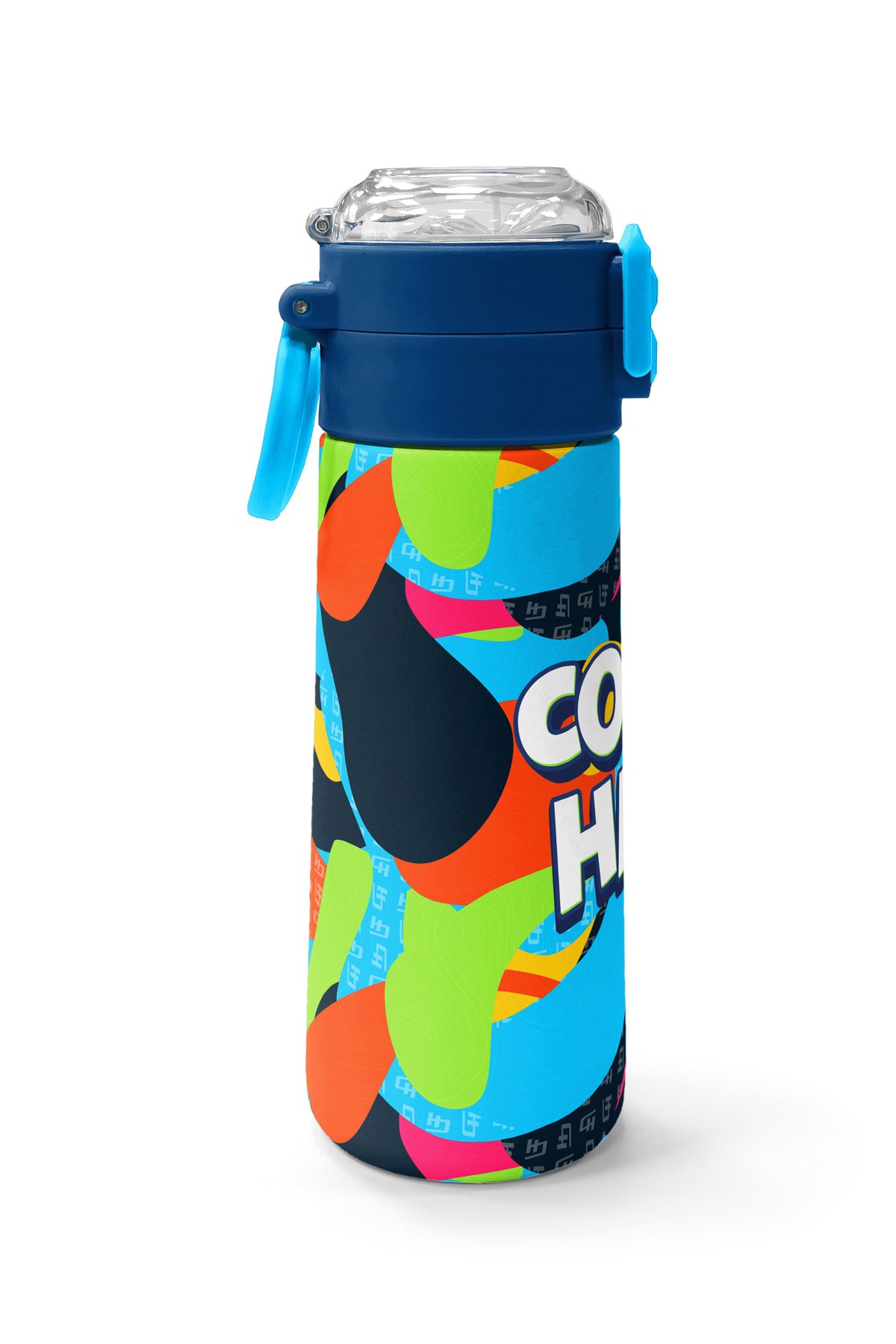 Coral High Kids Grafiti Desenli Pipetli ve Direkt İçim Çelik Termos 500 ml 31993