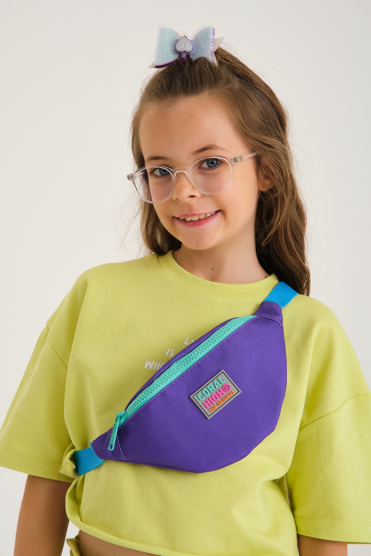 Coral High Kids Mor Renk Detaylı Bel Çantası 12606