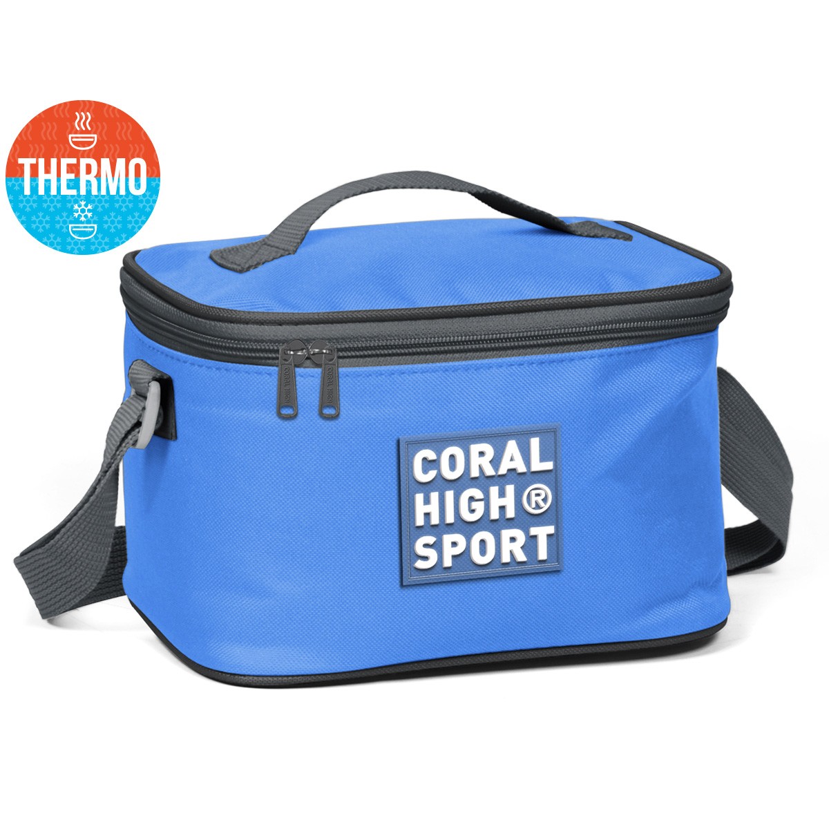 Coral High Sport Derin Mavi Koyu Gri Thermo Beslenme Çantası 22817