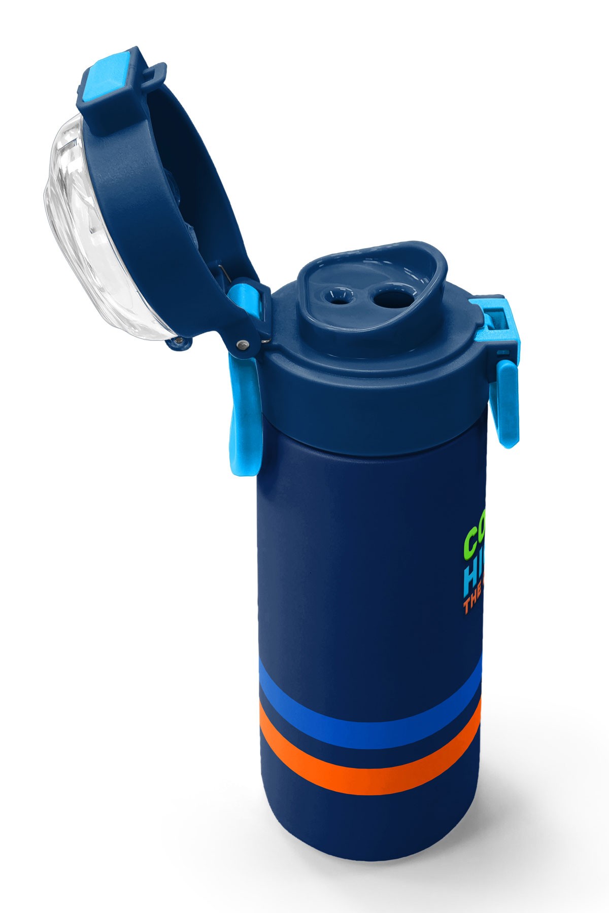 Coral High Kids Lacivert Pipetli ve Direkt İçim Çelik Termos 500 ml 31928