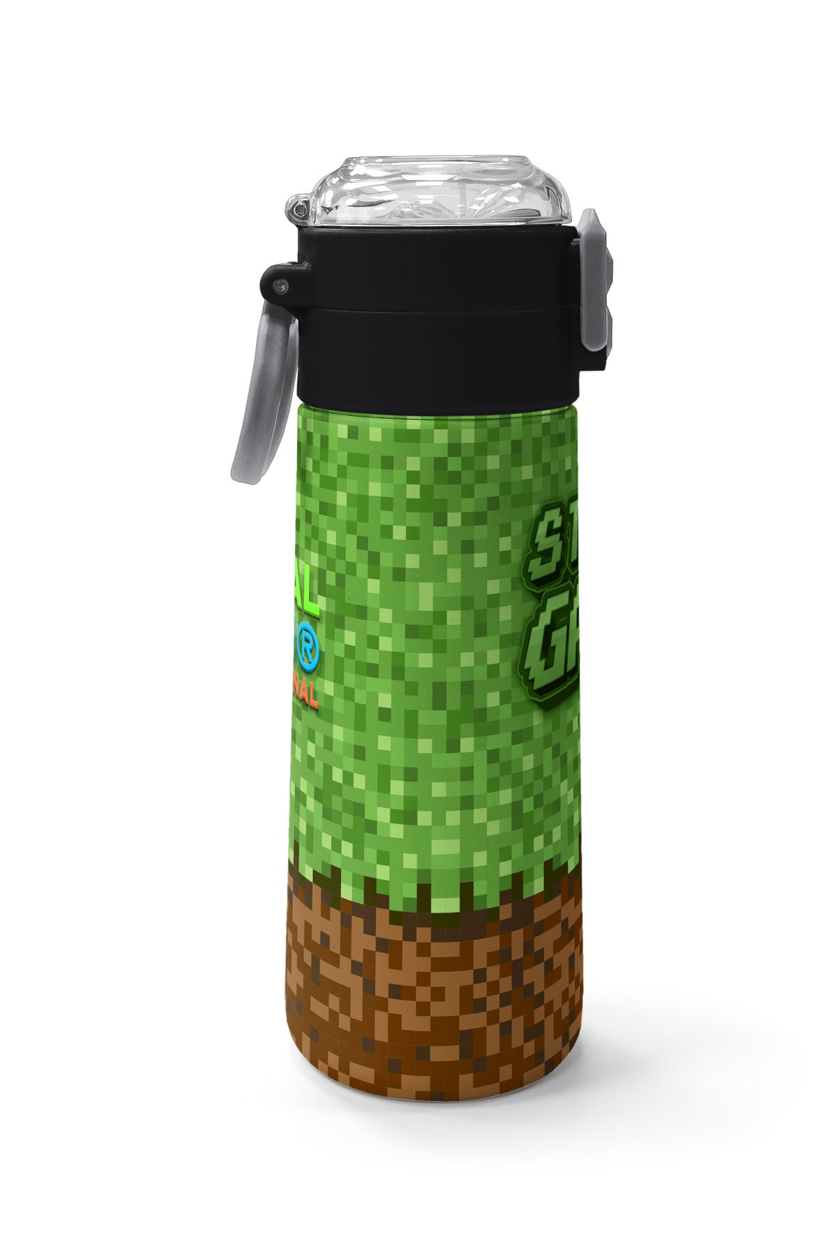 Coral High Kids High Craft Desenli Pipetli ve Direkt İçim Çelik Termos 500 ml 31992