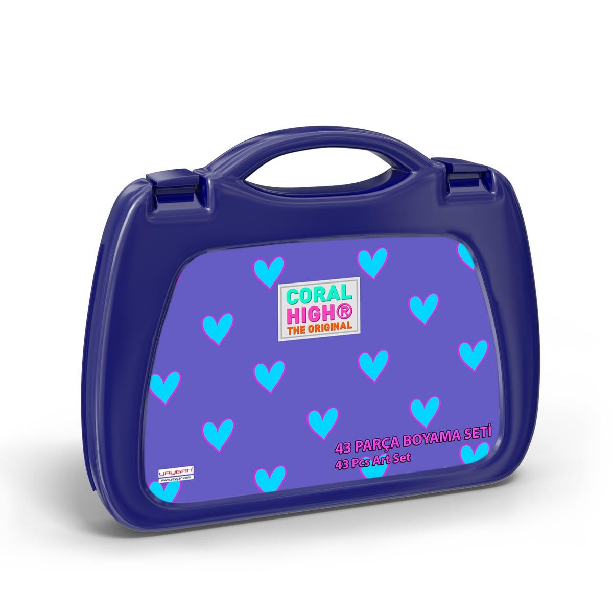 Coral High Kids  Kalp Desenli Boyama Seti (43 Parça)15115