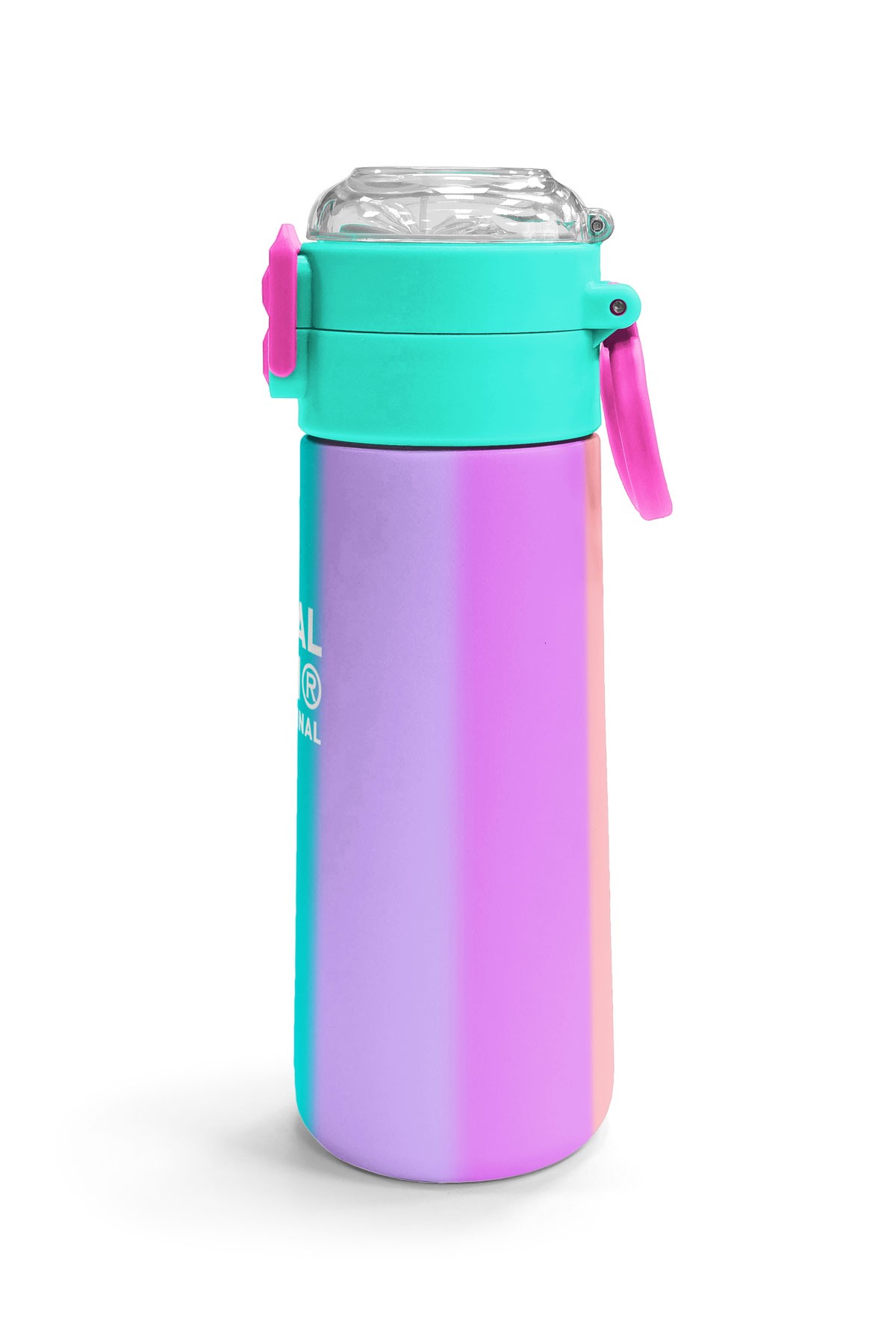 Coral High Kids Renkli Çizgili Pipetli ve Direkt İçim Çelik Termos 500 ml 31844