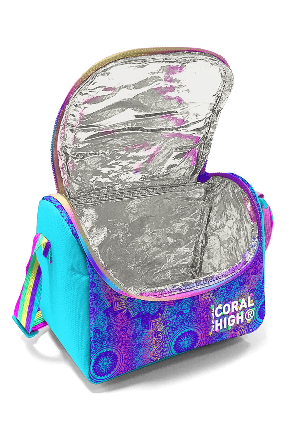 Coral High Kids Pembe Turkuaz Fil Desenli Thermo Beslenme Çantası 11883