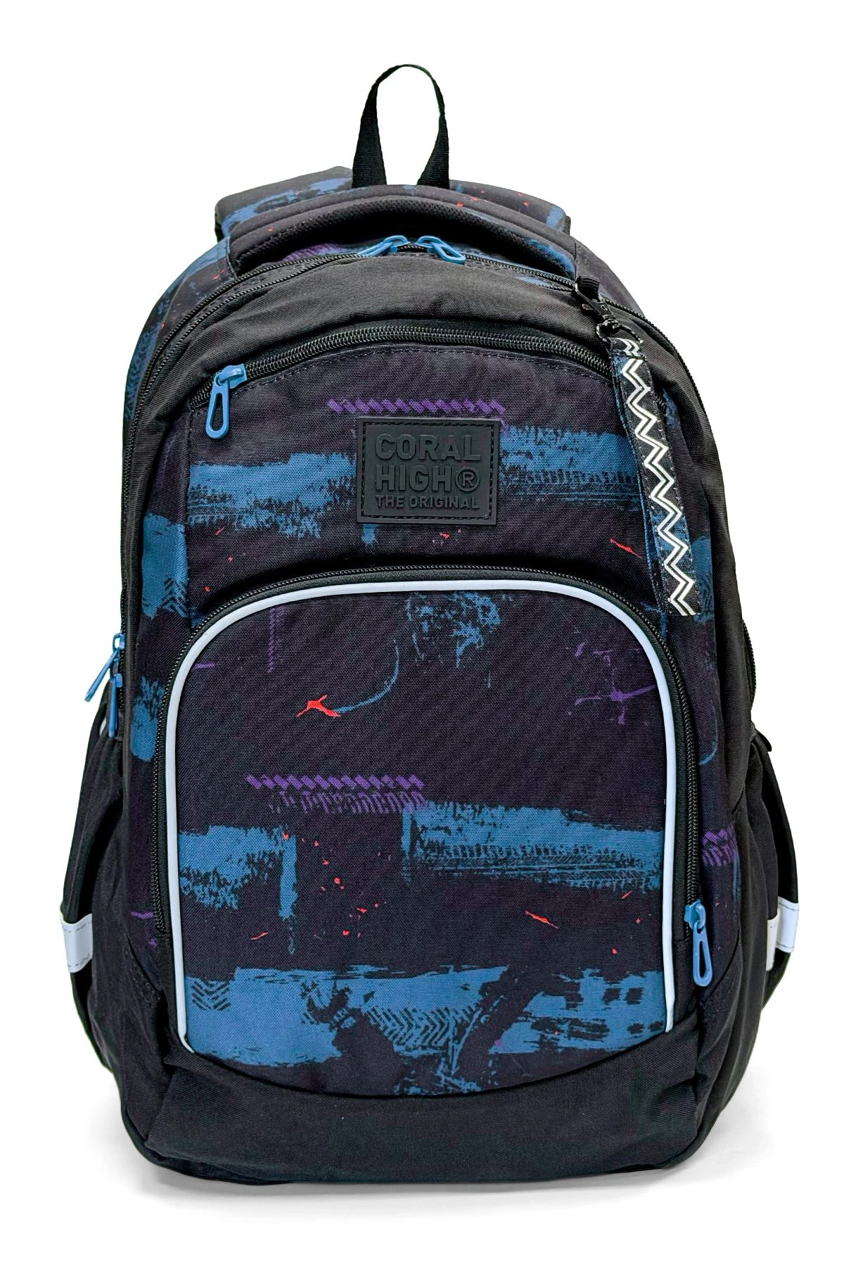 Coral High Black Nefti School Backpack 24453