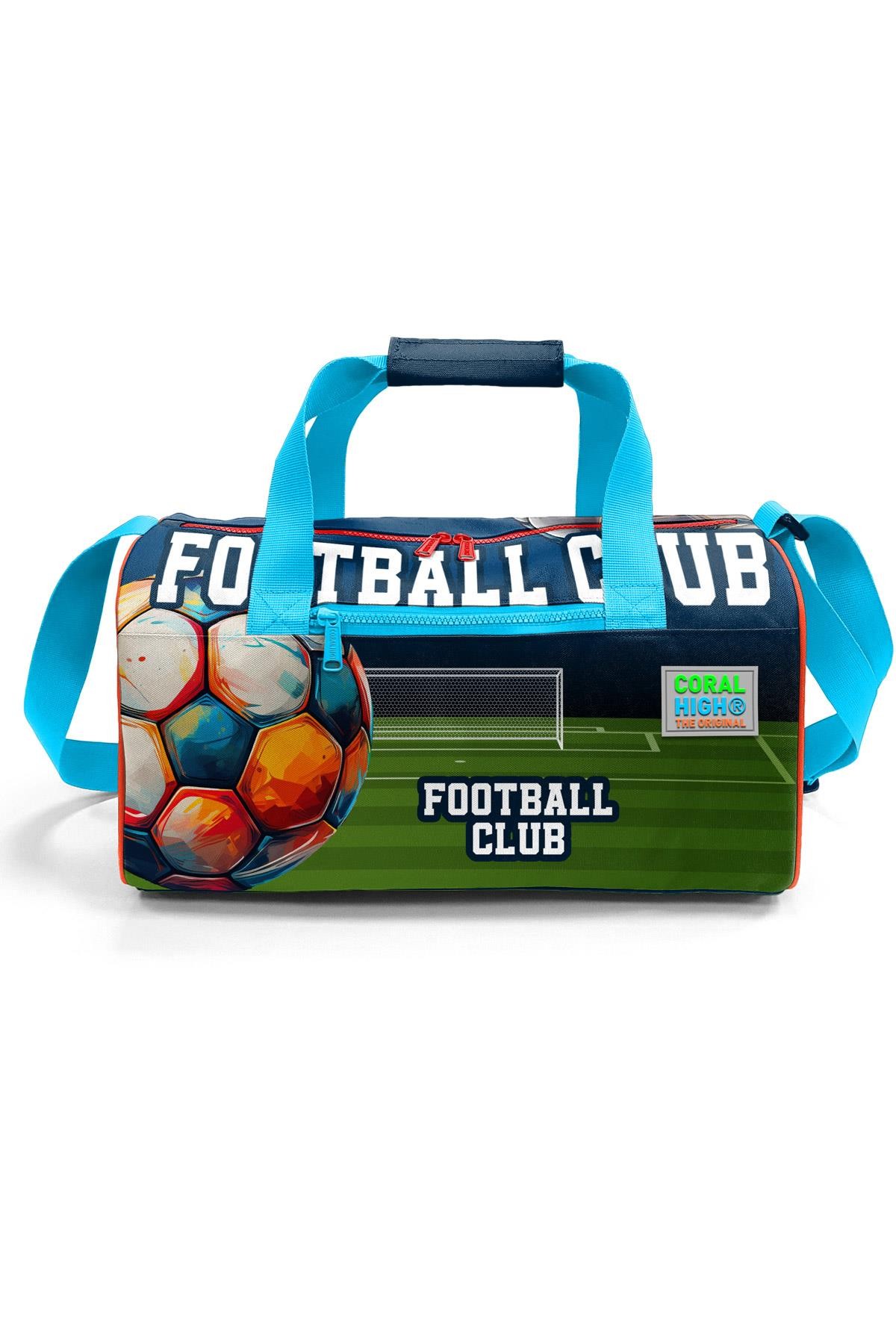 Coral High Lacivert Futbol Desenli Spor Çantası 27525