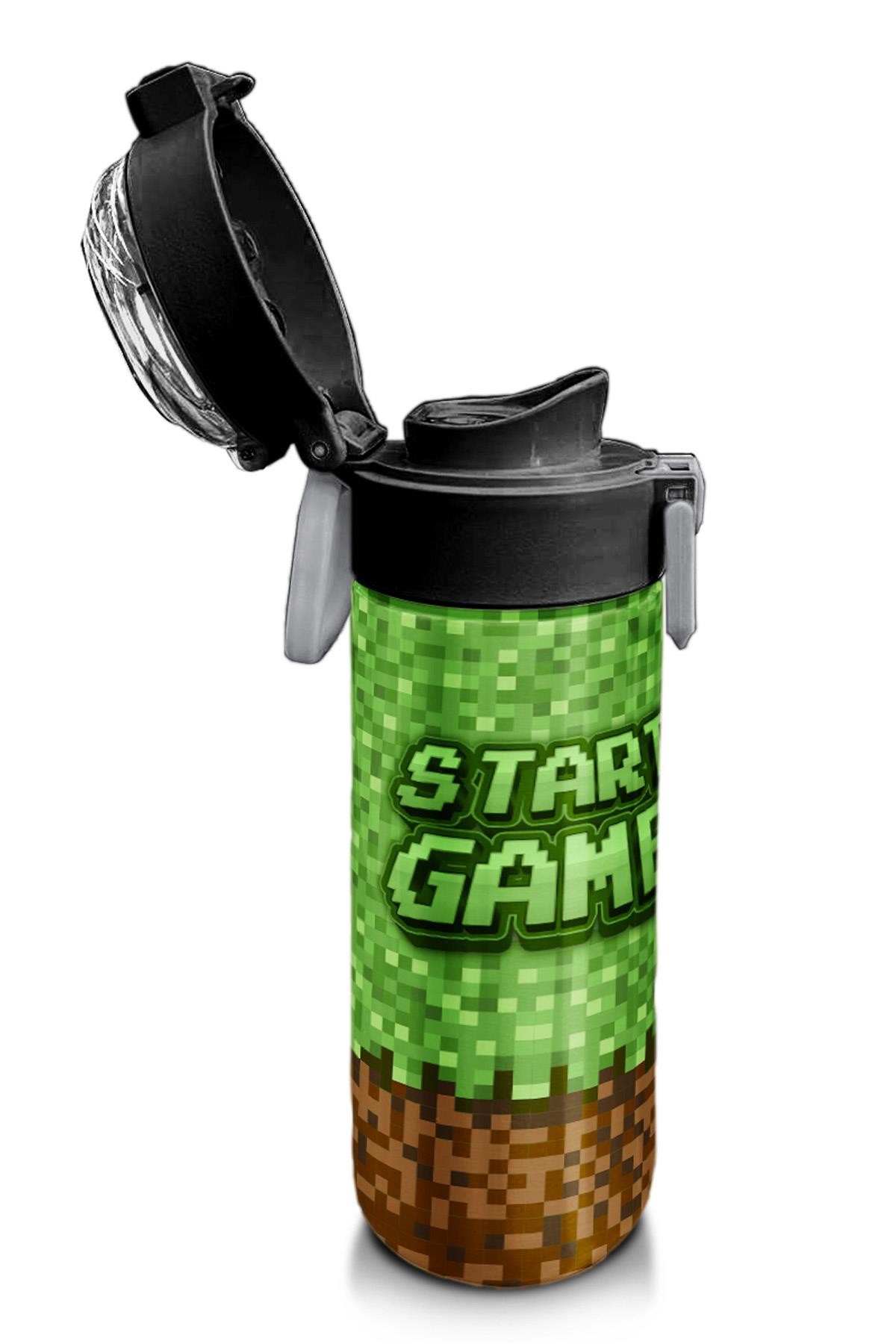Coral High Kids High Craft Desenli Pipetli ve Direkt İçim Çelik Termos 500 ml 31992