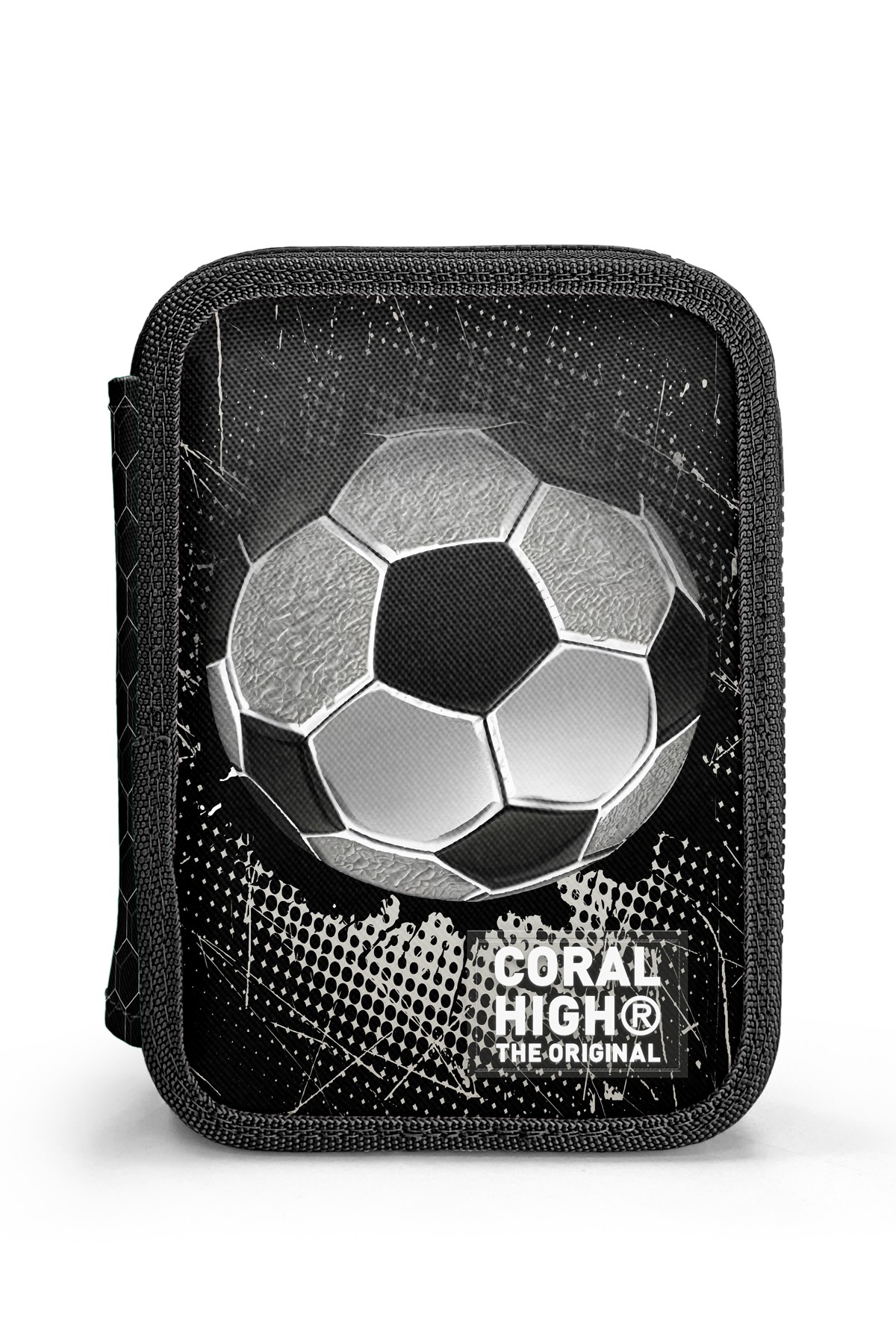 Coral High Kids Futbol Desenli Çift Katlı Kalem Çanta 11153  