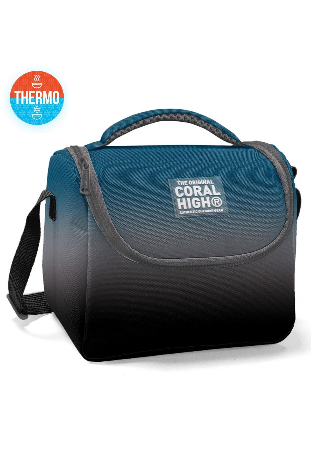 Coral High Kids Nefti Gri Renk Geçişli Thermo Beslenme Çantası 11782