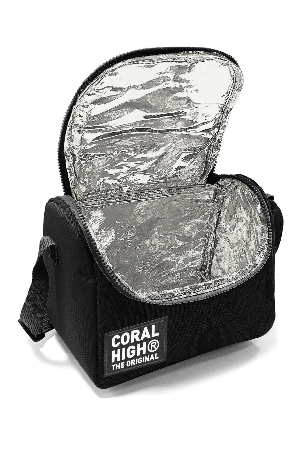 Coral High Kids Siyah Futbol Desenli Thermo Beslenme Çantası 22798