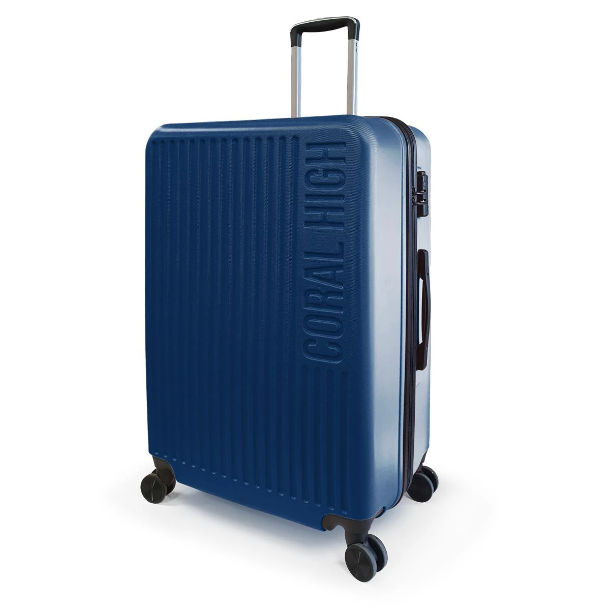 Coral High ABS Lacivert Büyük Boy Valiz 16408