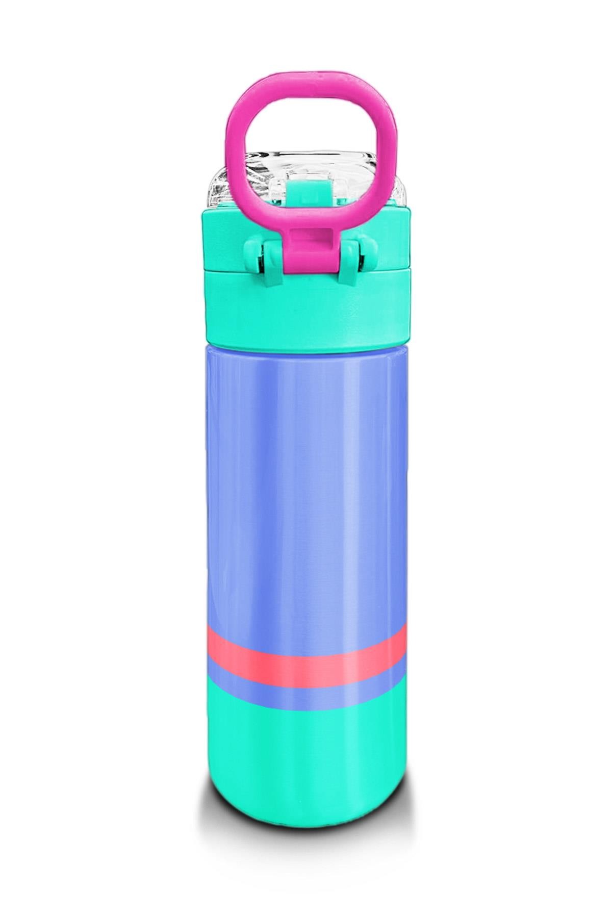 Coral High Kids Derin Mavi Renkli Pipetli ve Direkt İçim Çelik Termos 500 ml 31854