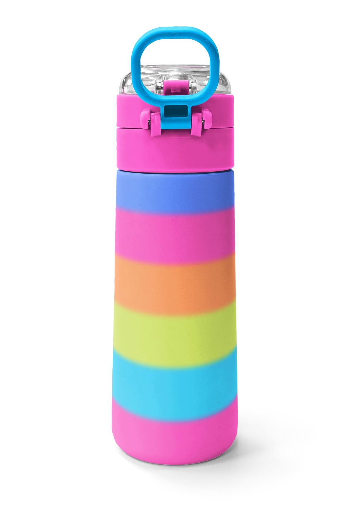 Coral High Kids Renkli Çizgili Pipetli ve Direk İçimli Paslanmaz Çelik Termos 500 ML 31986