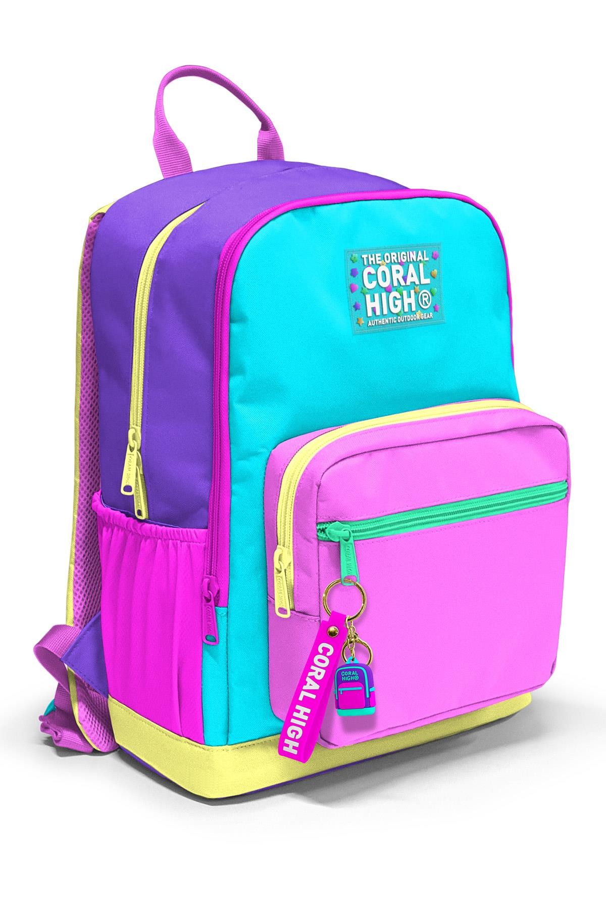 Coral High Çok Renkli Okul Sırt Çantası 23676