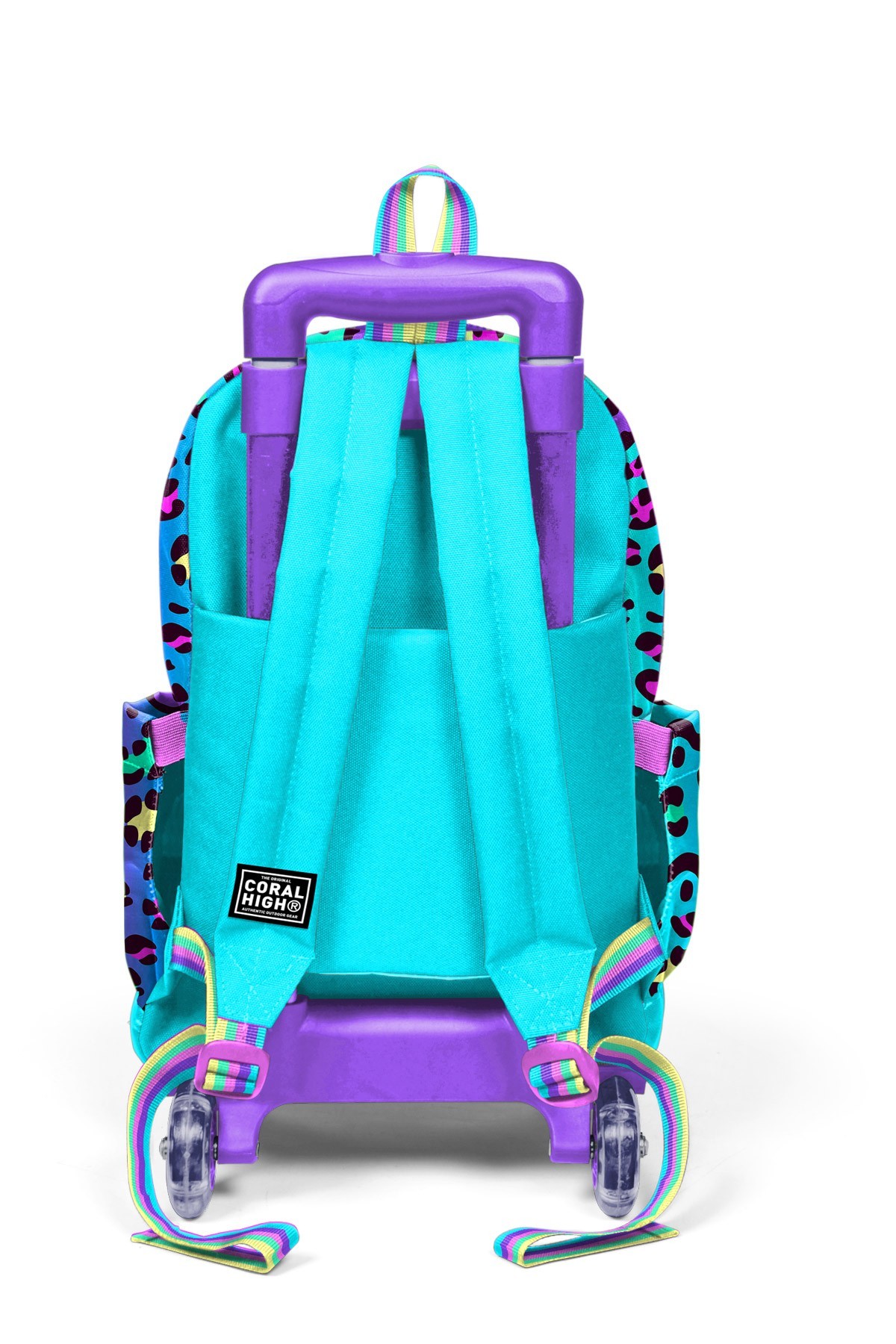 Coral High Kids Renkli Leopar Desenli 3’lü Okul Çanta Seti SET0123969