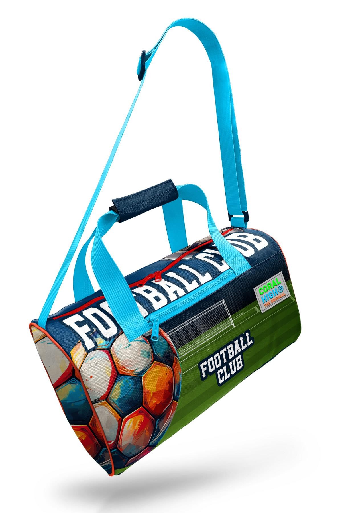 Coral High Lacivert Futbol Desenli Spor Çantası 27525