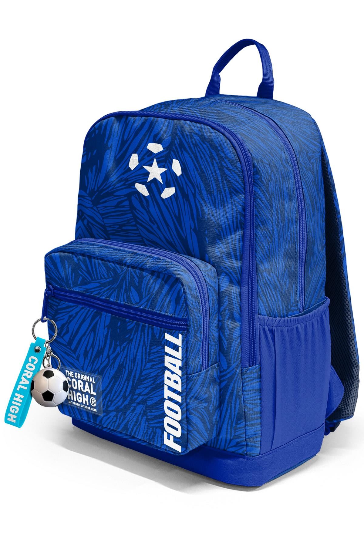 Coral High Lacivert Saks Futbol Desenli Okul Sırt Çantası 23697