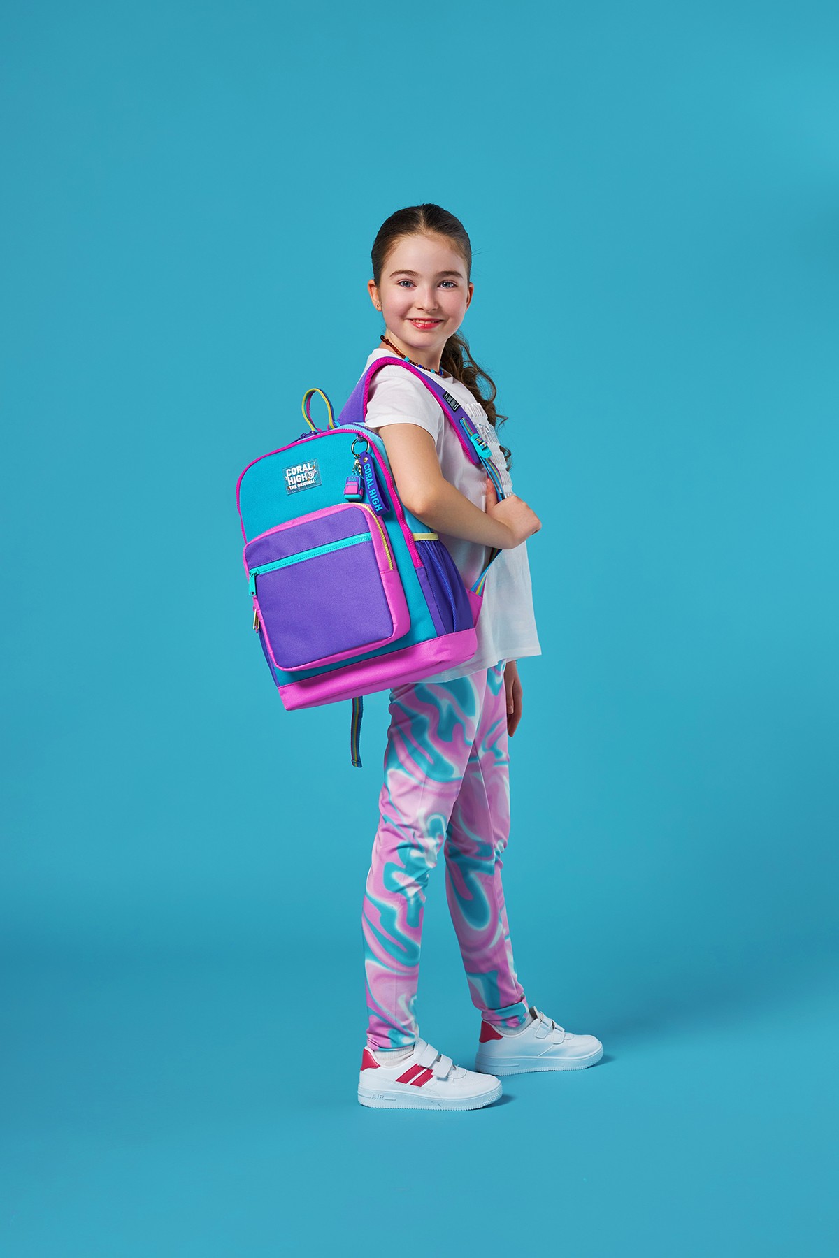 Coral High Kids Pembe Pastel Renkli Okul Sırt Çantası 23759