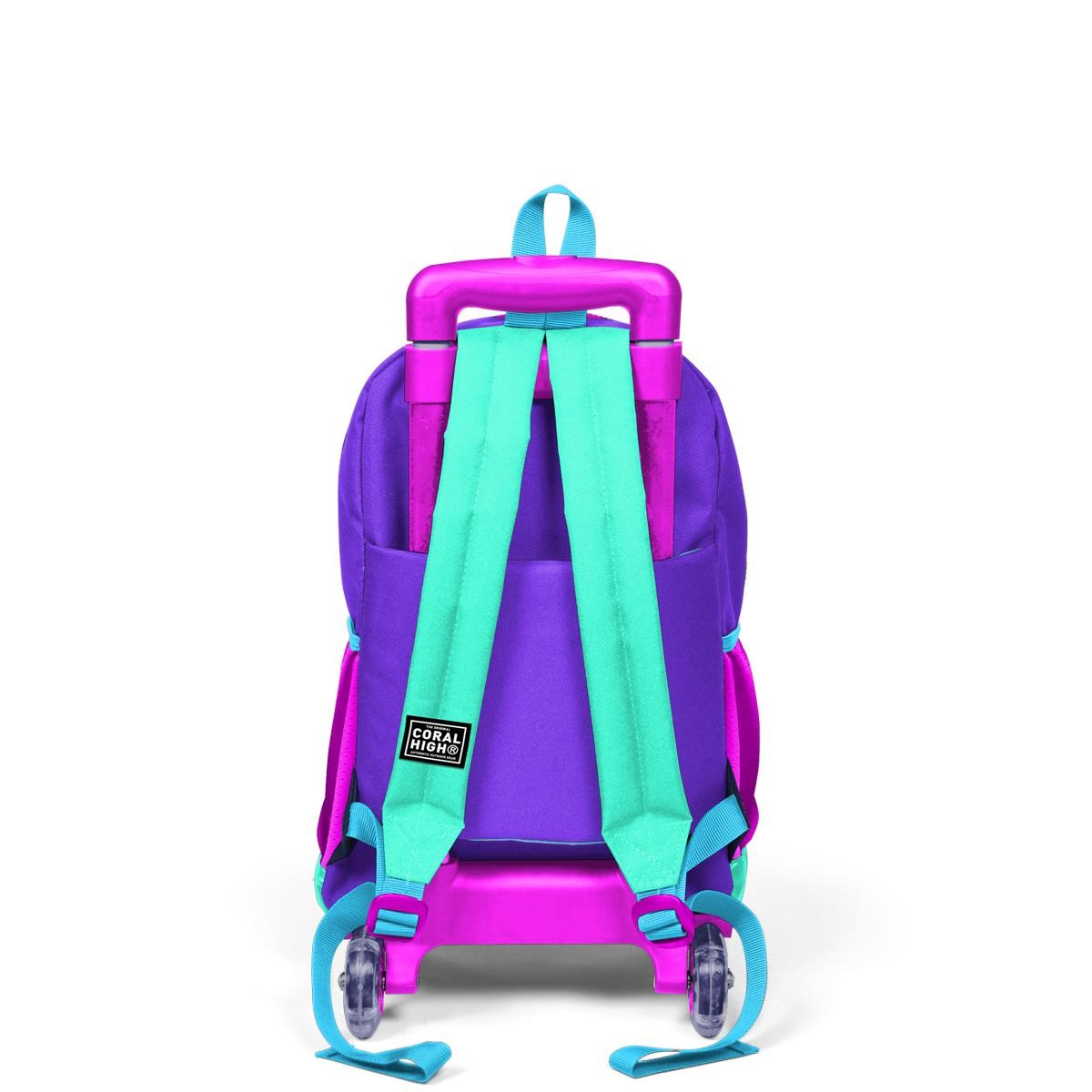 Coral High Kids Mor Renk Detaylı 3'lü Çanta Seti SET0123934