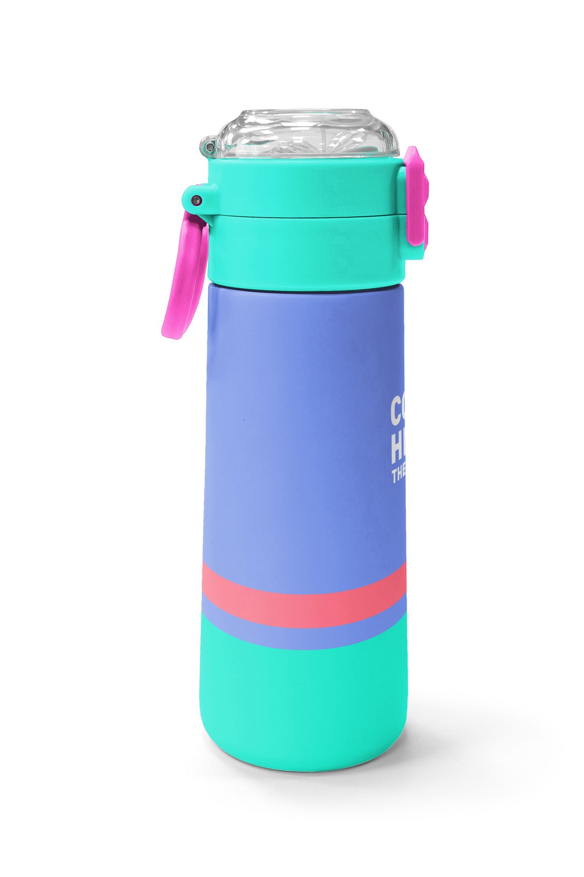 Coral High Kids Derin Mavi Renkli Pipetli ve Direkt İçim Çelik Termos 500 ml 31854
