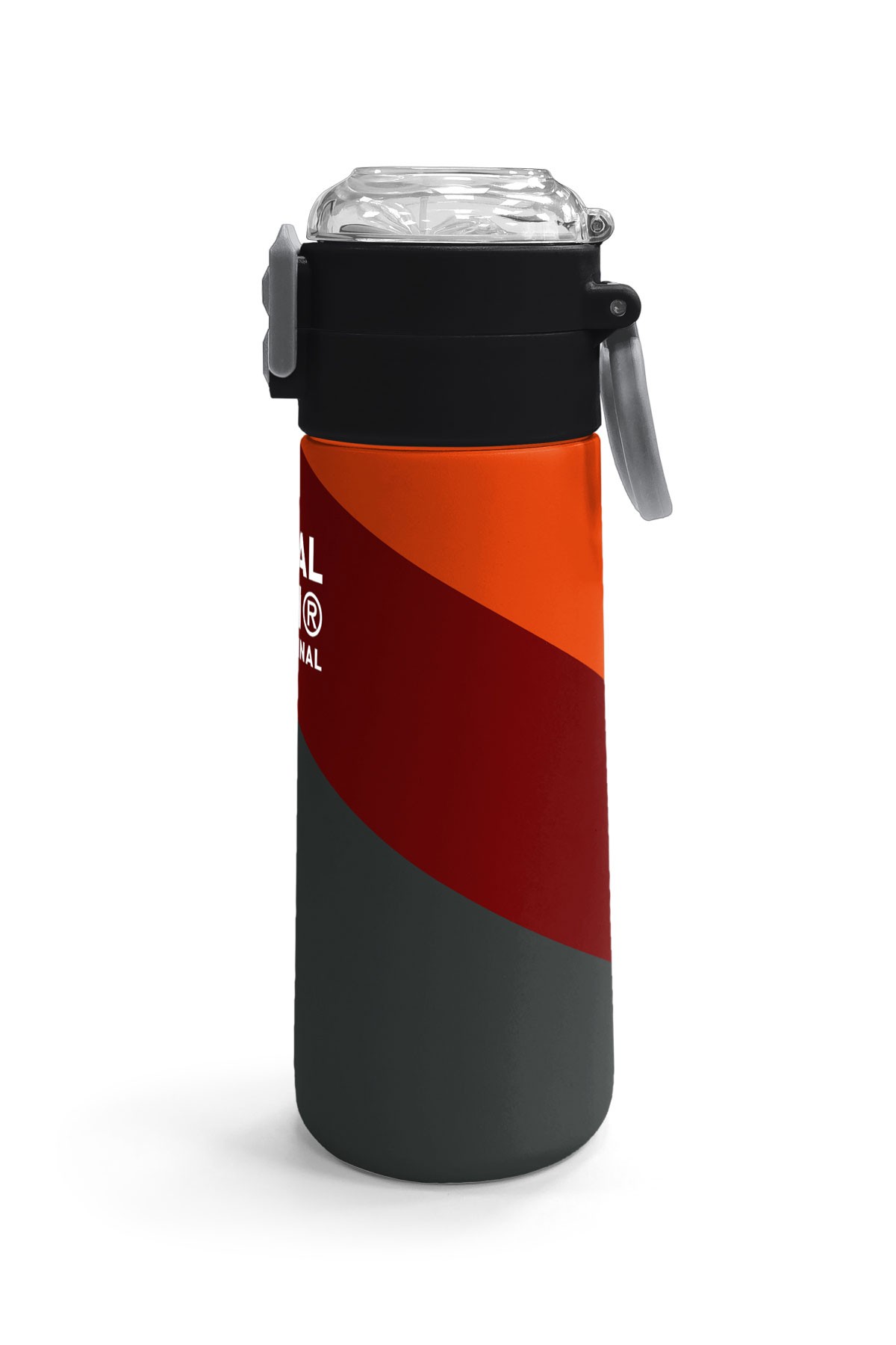 Coral High Kids Turuncu Bordo Desenli Pipetli ve Direkt İçim Çelik Termos 500 ml 31892