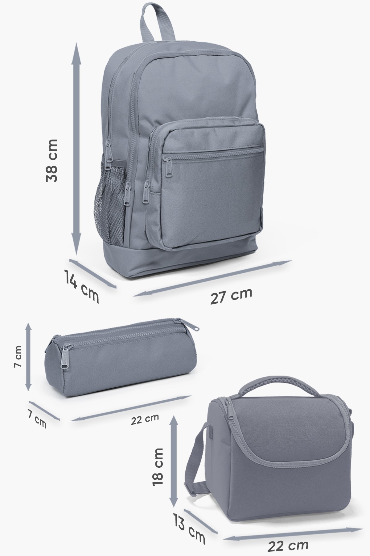 Coral High Kids Kapibara Desenli 3’lü Okul Çanta Seti SET0123783