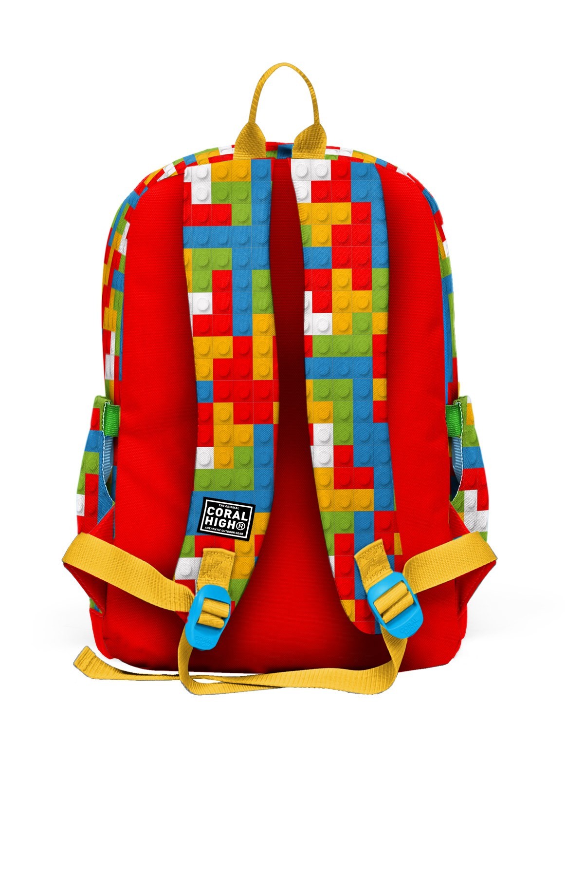 Coral High Renkli Blok Desenli 3 lü Okul Çanta Seti SET0123775