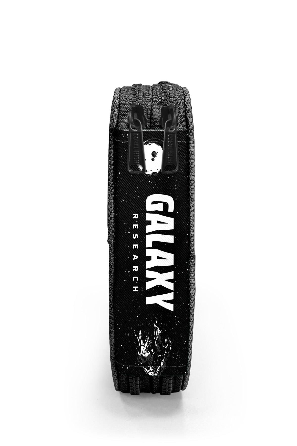 Coral High Siyah Galaxy Desenli Çift Katlı Kalem Çanta 11148