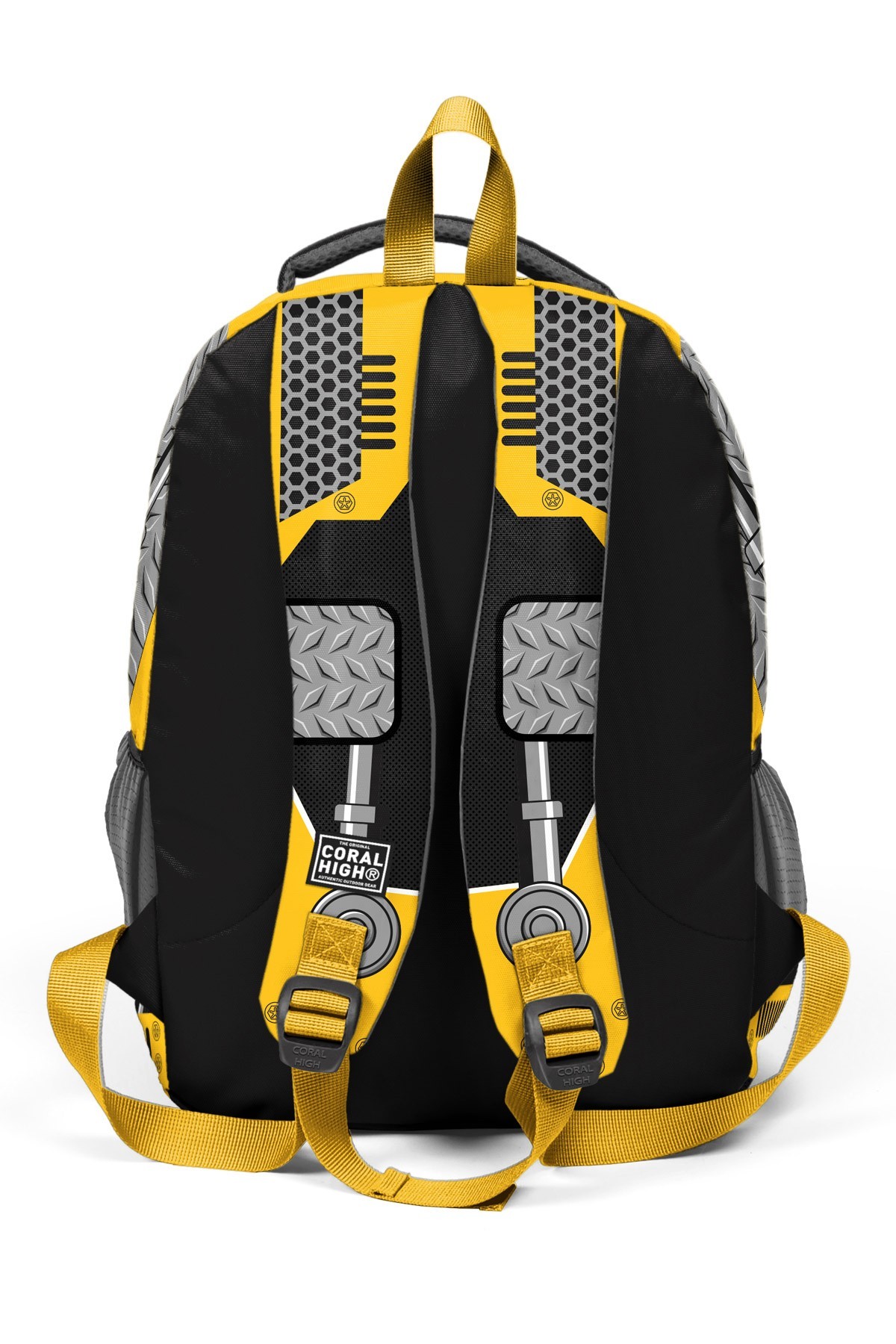 Coral High Kids Sarı Siyah Robot Desenli 3’lü Okul Çanta Seti SET0114424