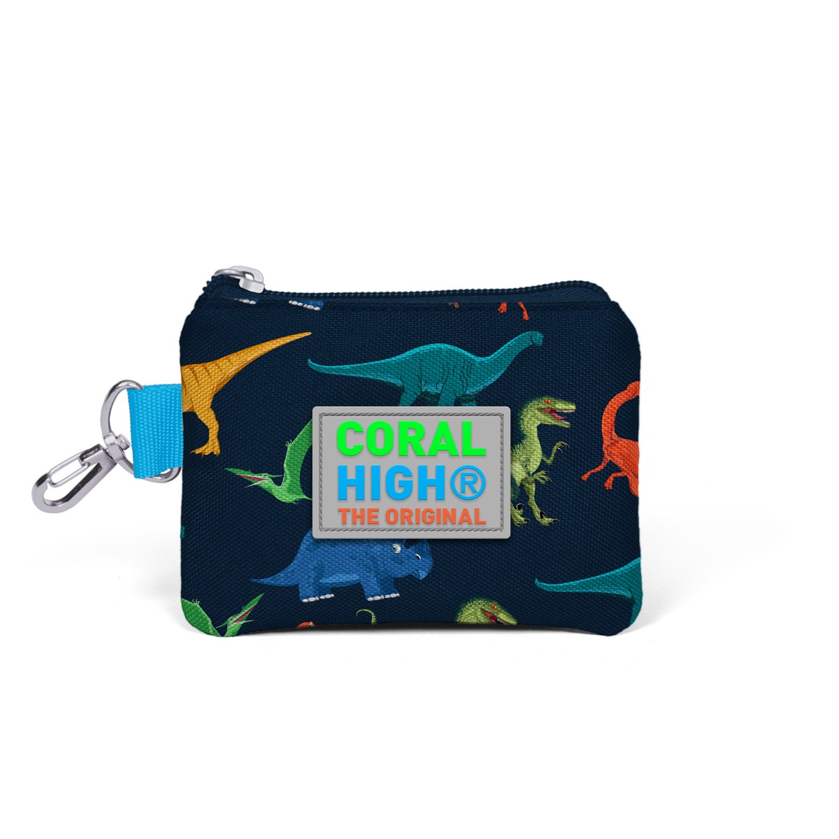 Coral High Kids Lacivert Mavi Dinozor Desenli Bozuk Para Çantası 21740