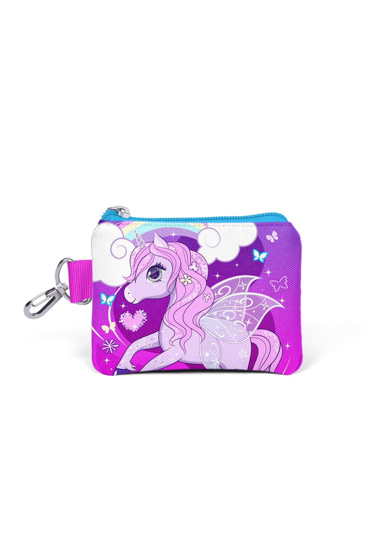 Coral High Kids Mor Pembe Unicorn Desenli  Bozuk Para Çantası 21808