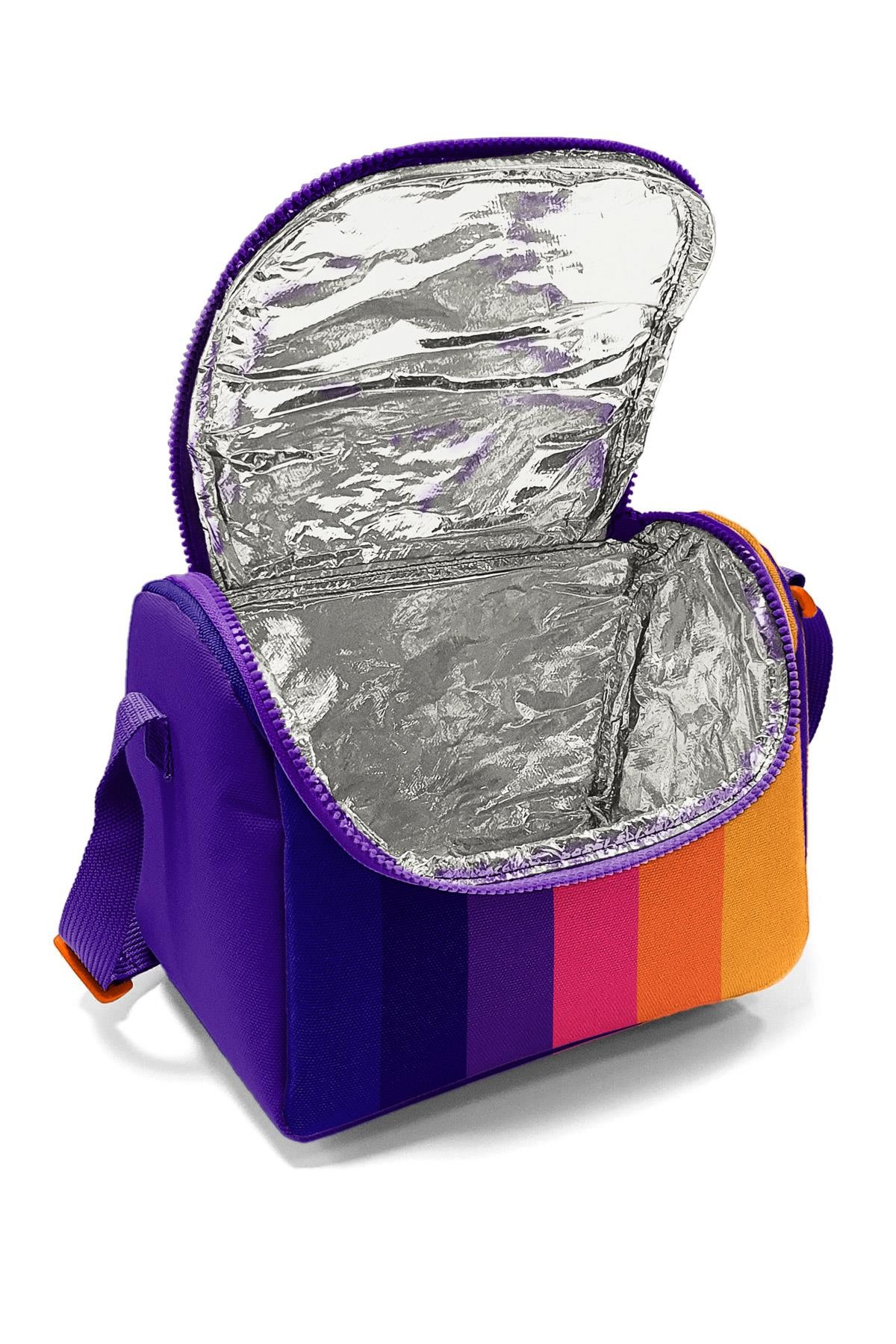 Coral High Kids Renkli Çizgili Thermo Beslenme Çantası 22774