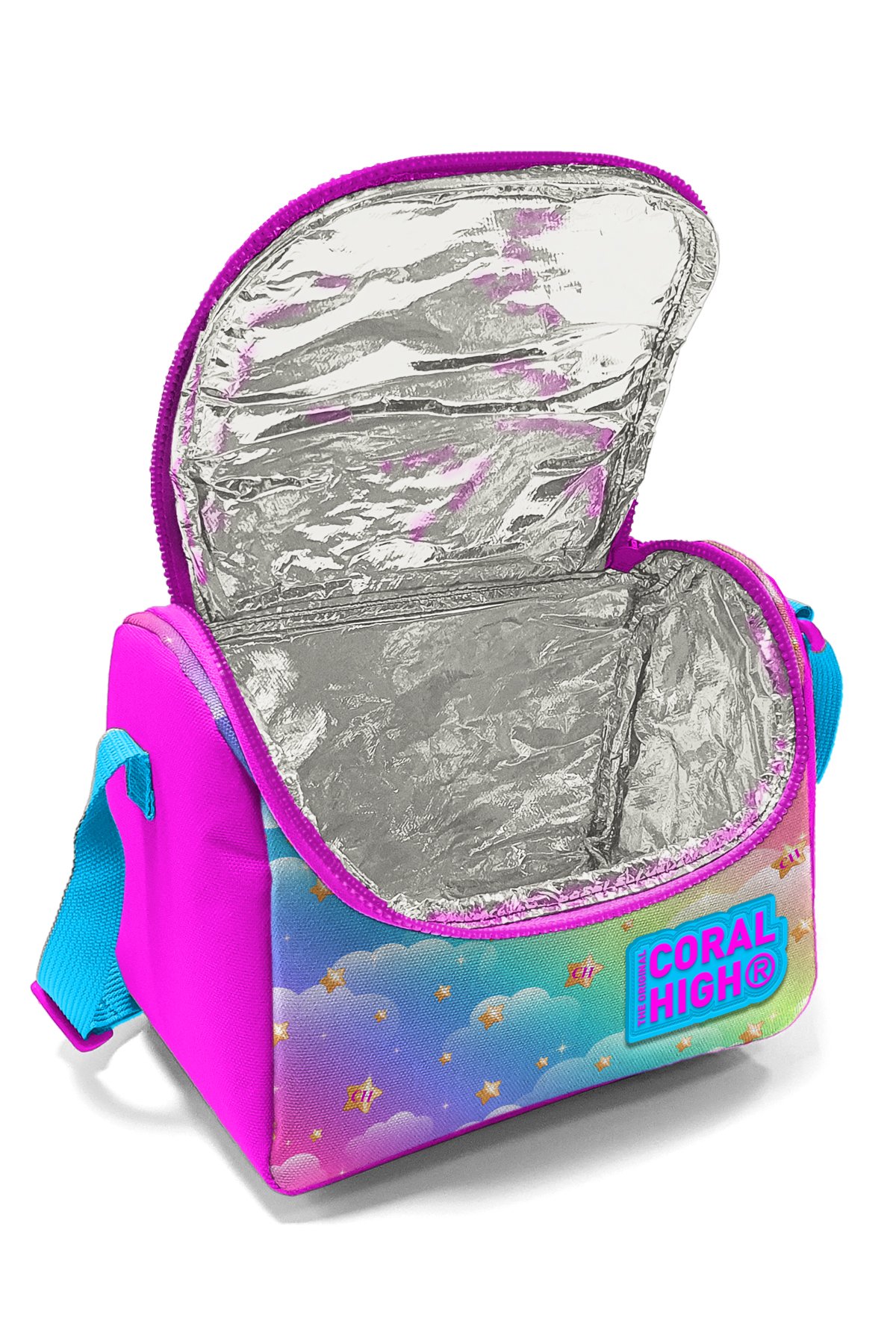 Coral High Kids Mavi Pembe Zürafa Desenli Thermo Beslenme Çantası 11861