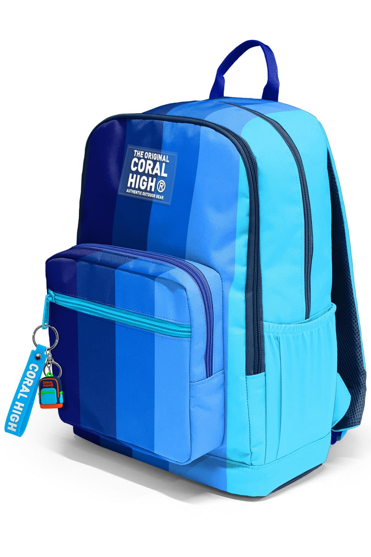 Coral High Renkli Çizgili Okul Sırt Çantası 23695