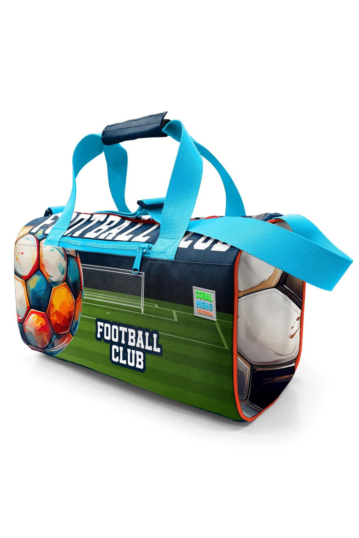 Coral High Lacivert Futbol Desenli Spor Çantası 27525