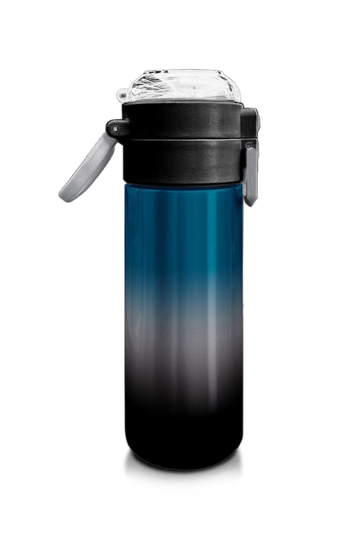 Coral High Kids Nefti Gri Renk Geçişli Pipetli ve Direkt İçim Çelik Termos 500 ml 31855