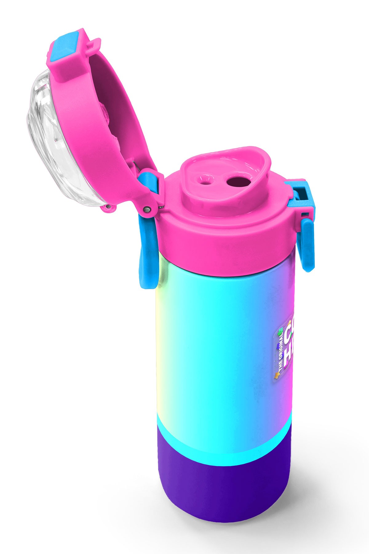 Coral High Kids Renkli Çizgili Pipetli ve Direkt İçim Çelik Termos 500 ml 31836