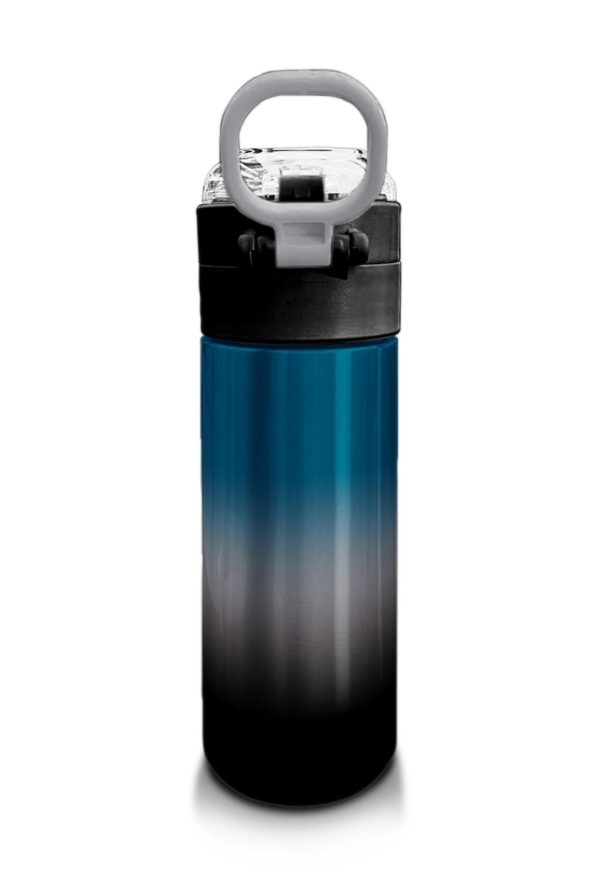 Coral High Kids Nefti Gri Renk Geçişli Pipetli ve Direkt İçim Çelik Termos 500 ml 31855