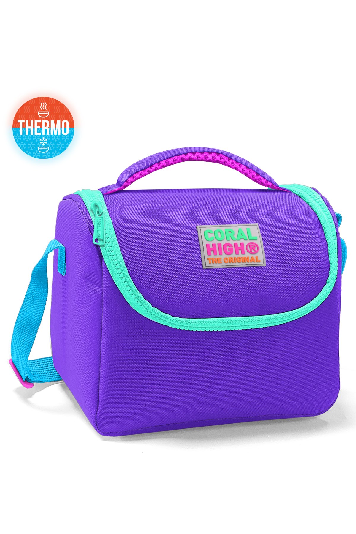 Coral High Kids Mor Renk Detaylı Thermo Beslenme Çantası 11734