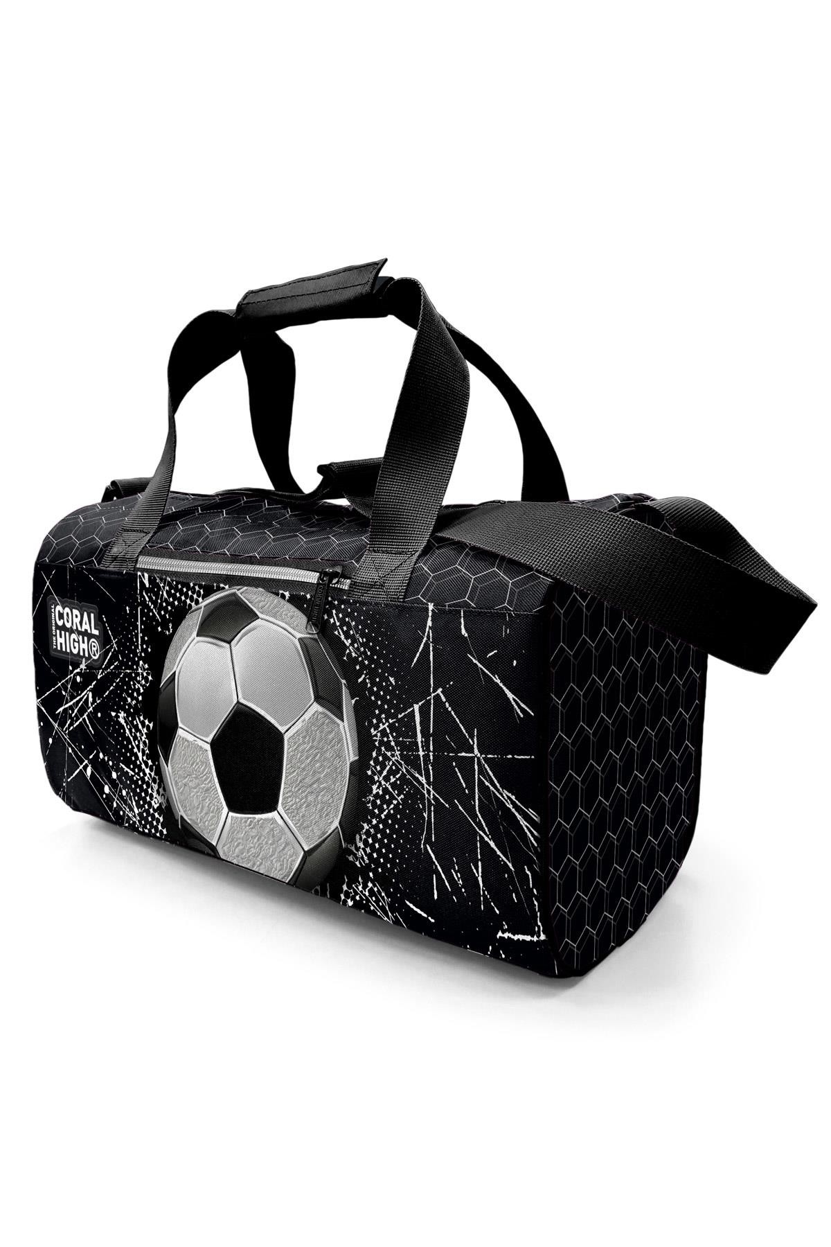 Coral High Siyah Futbol Desenli Spor Çantası 27539