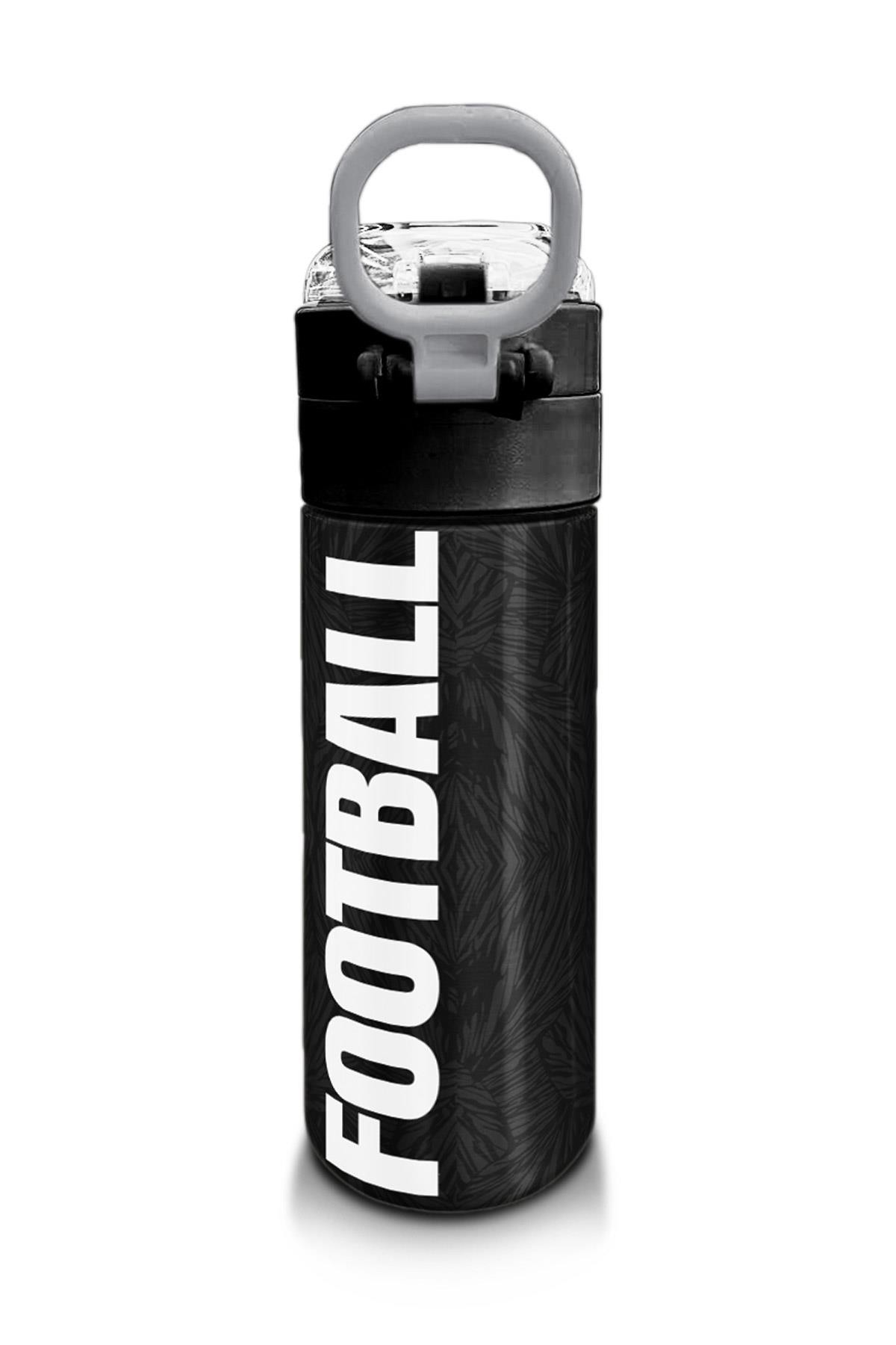 Coral High Kids Siyah Futbol Desenli Pipetli ve Direkt İçim Çelik Termos 500 ml 31898