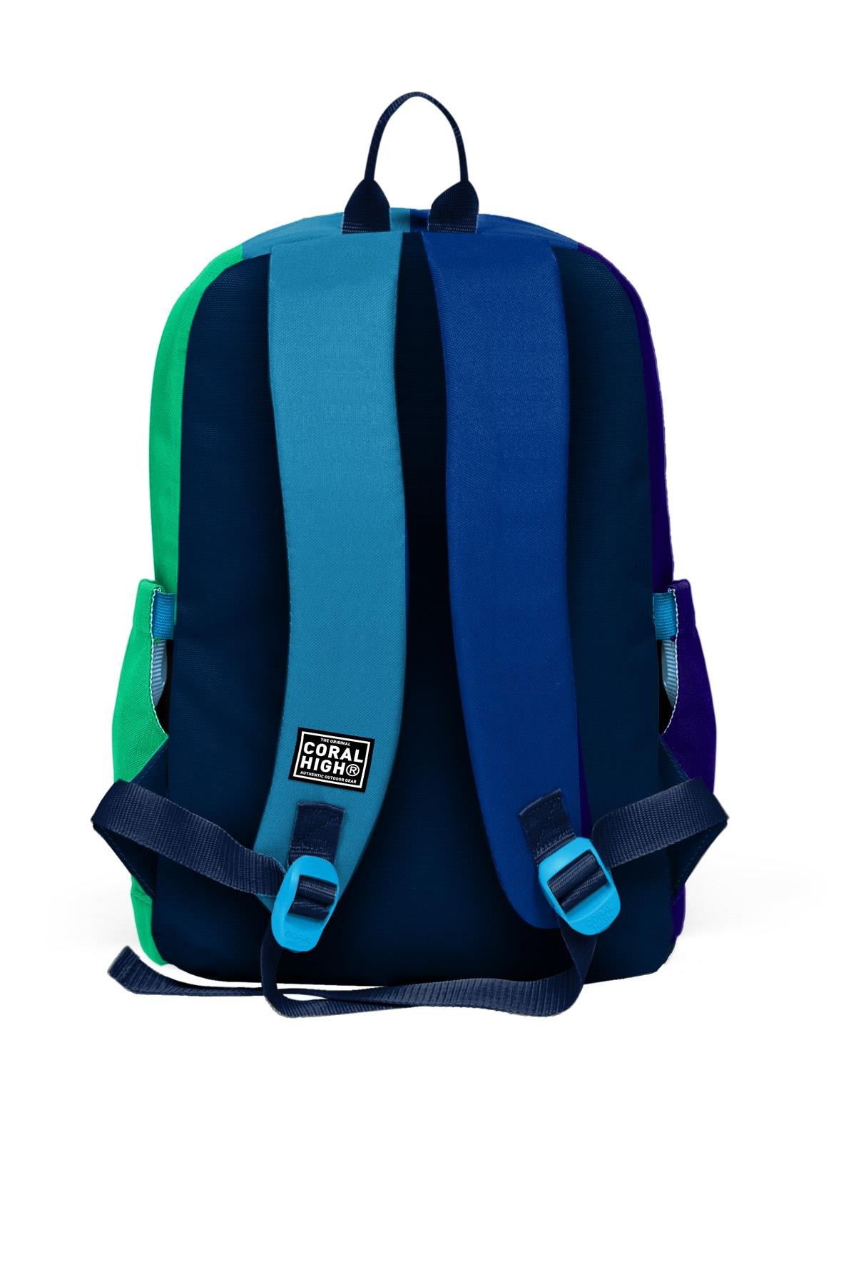 Coral High Kids Renkli Çizgili Dört Bölmeli Okul Sırt Çantası 23781