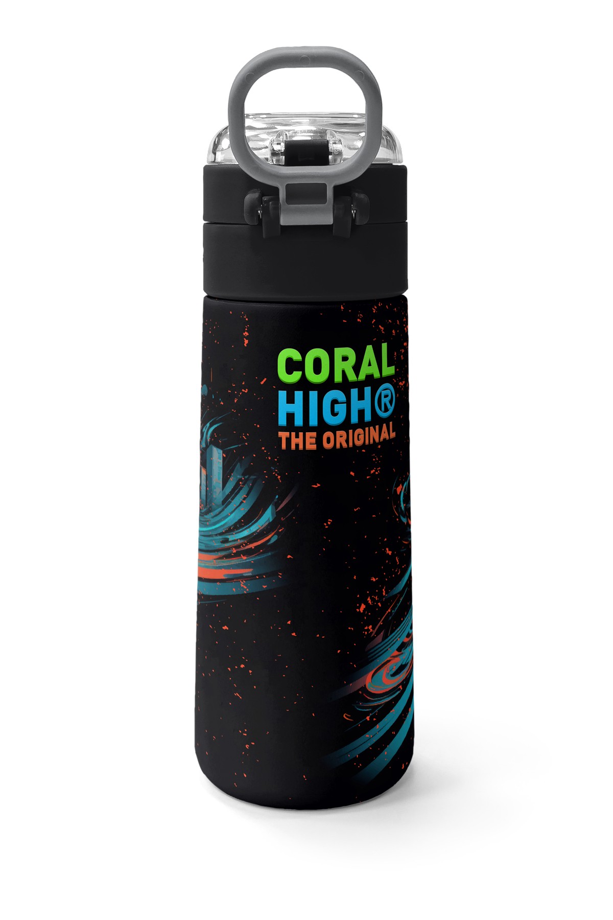 Coral High Kids Nefti Yarış Arabası Desenli Pipetli ve Direkt İçim Çelik Termos 500 ml 31966