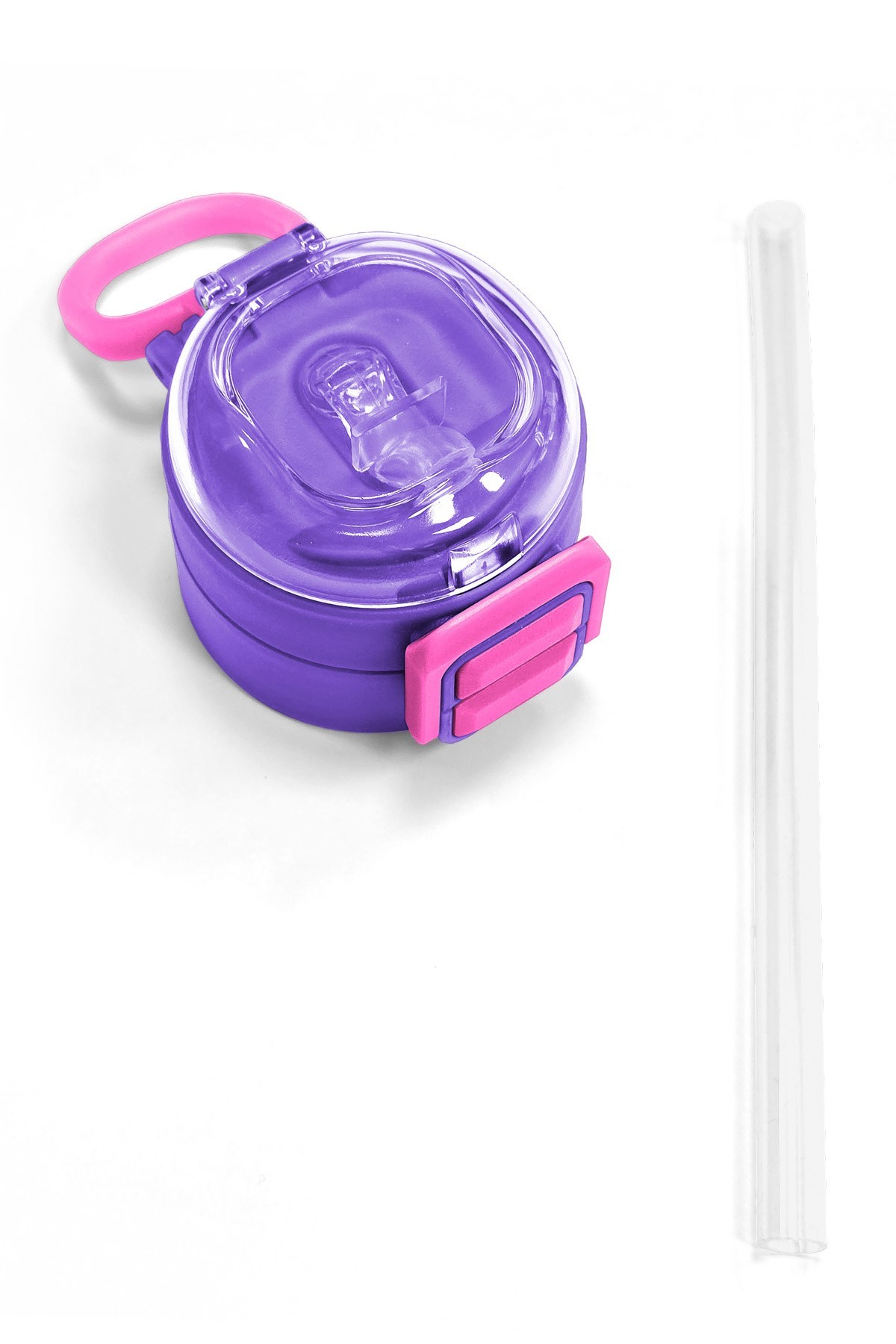 Coral High 500 ML Çelik Termos için Milka Pembe Yedek Kapak ve Pipet Kiti 1901-K