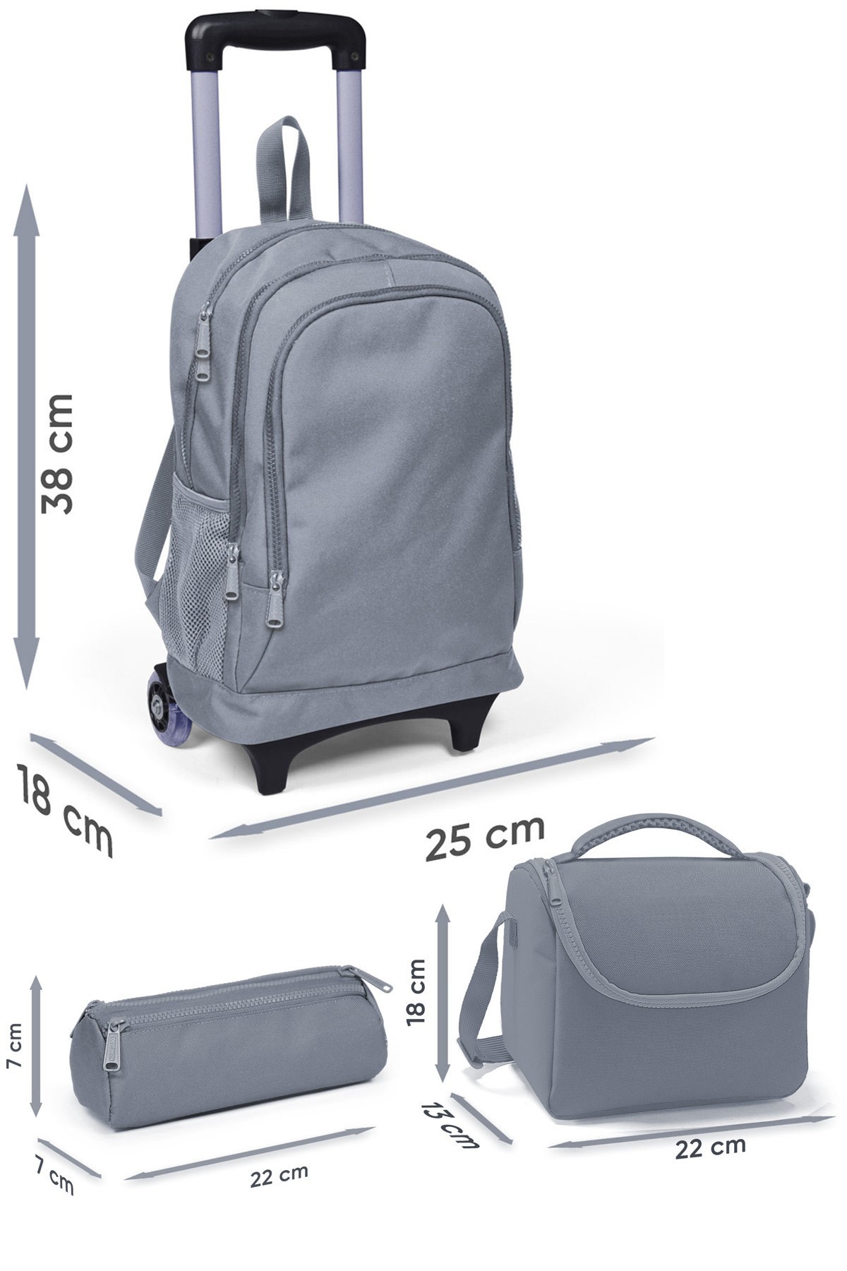 Lacivert Futbol Desenli 3 lü Okul Çanta Seti SET0123979