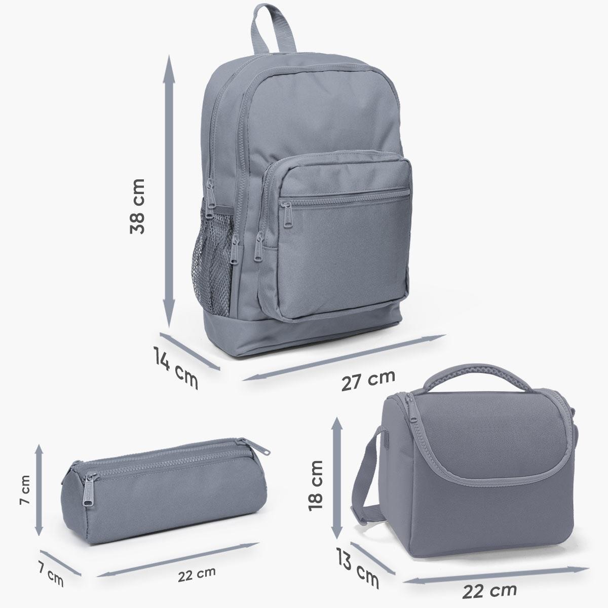 Coral High Kids Mavi Pembe Tavşan Desenli 3’lü Okul Çanta Seti SET0123736