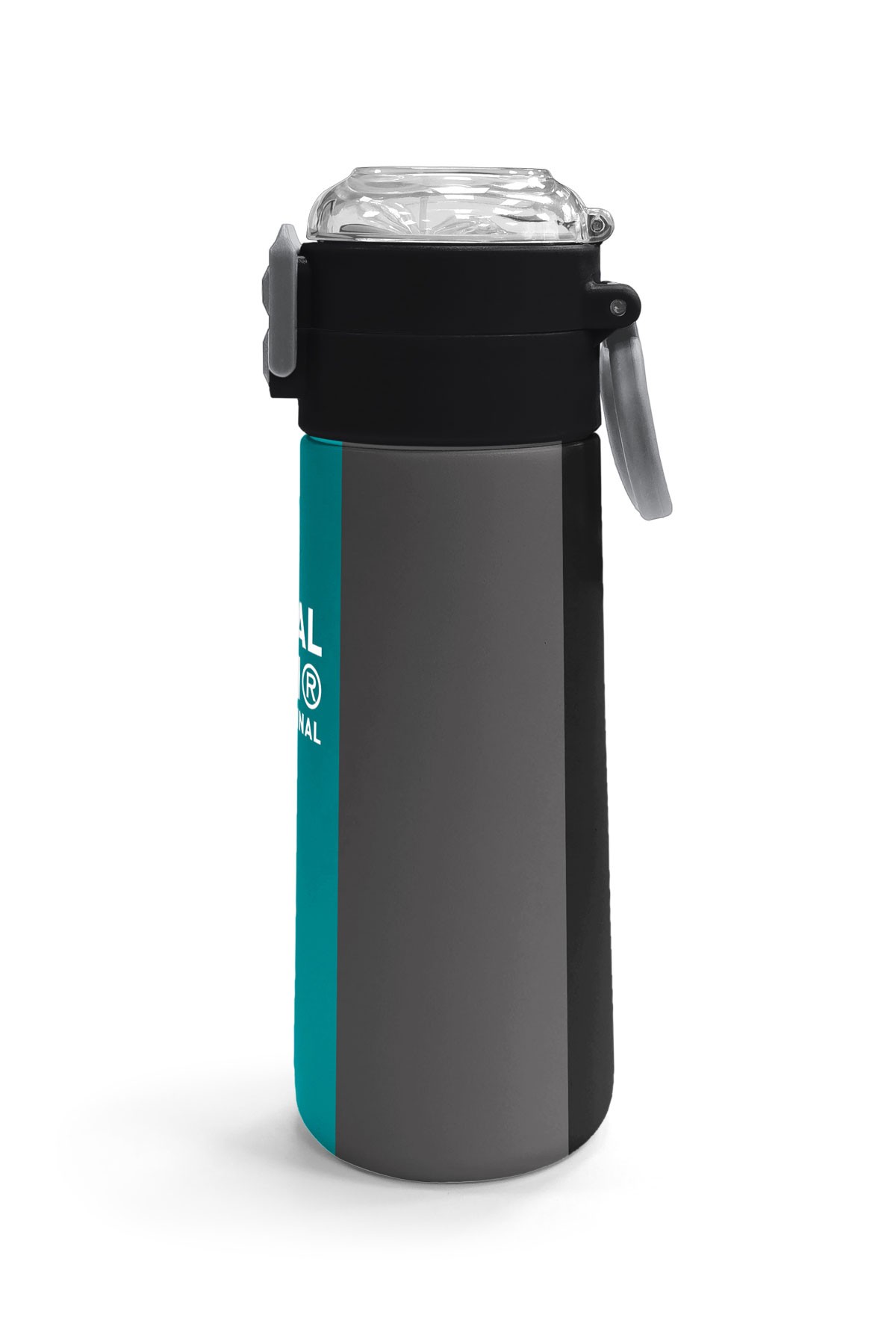 Coral High Kids Renkli Çizgili Desenli Pipetli ve Direkt İçim Çelik Termos 500 ml 31896