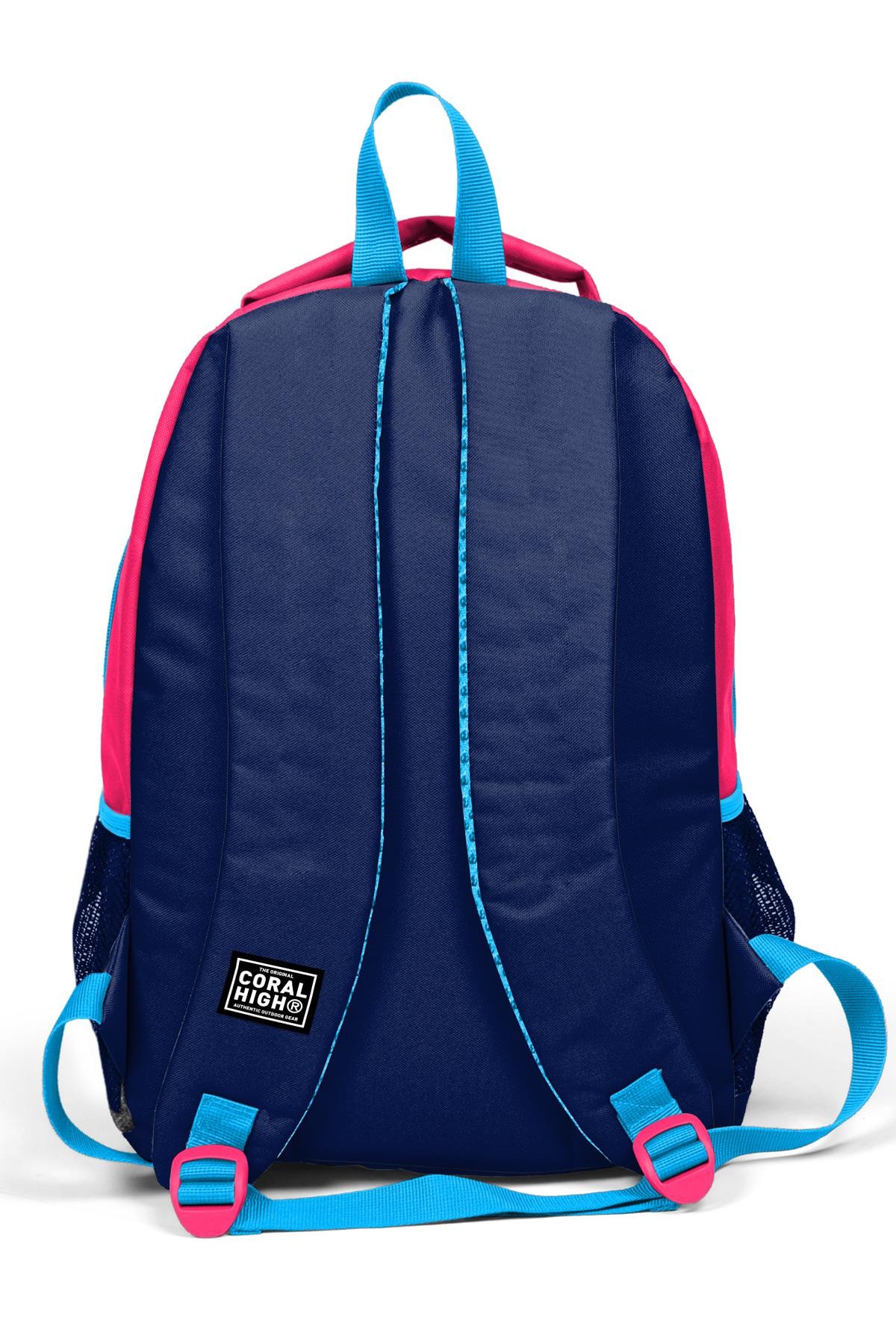 Coral High Kids Neon Mercan Lacivert 3’lü Okul Çanta Seti SET0114392