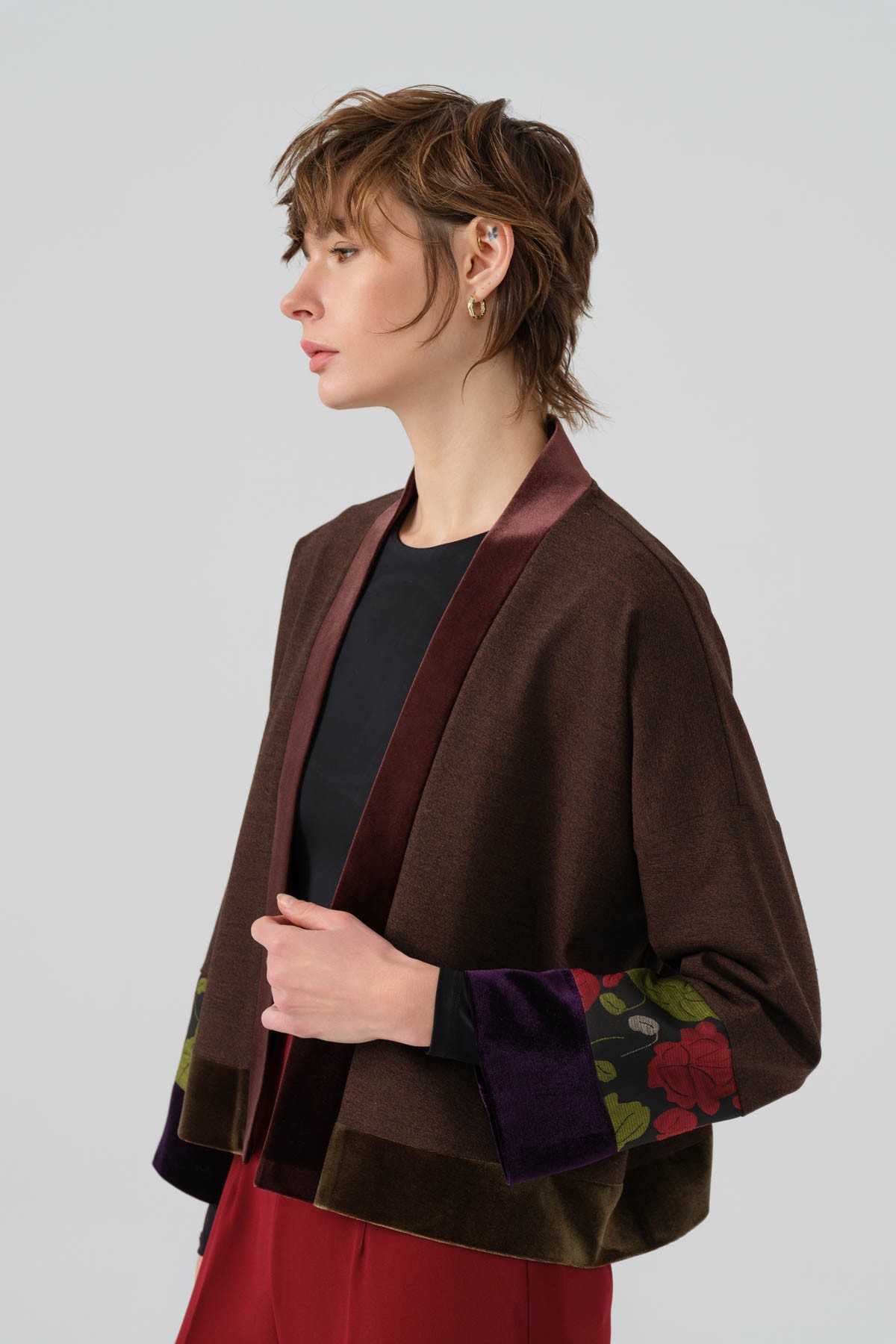 Brown Rose Jacket